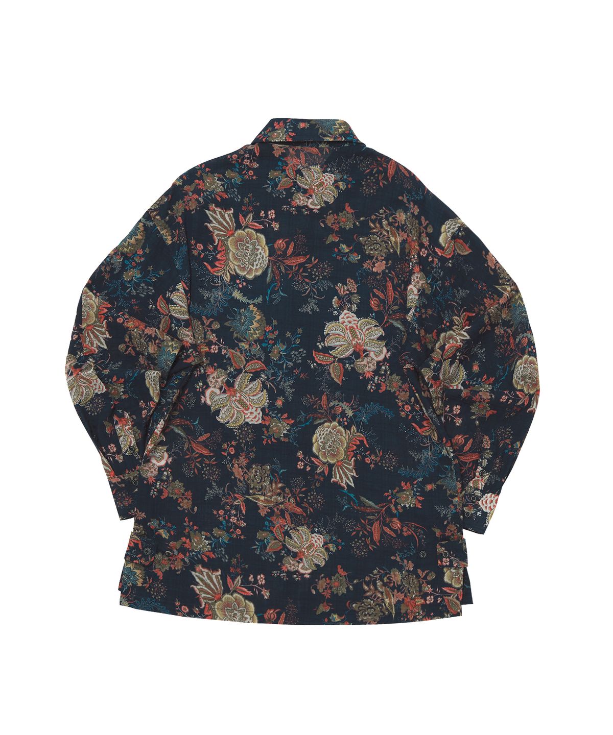 어낫띵(A NOTHING) VINTAGE FLOWER DROP-SHOULDER SHIRT (Navy)