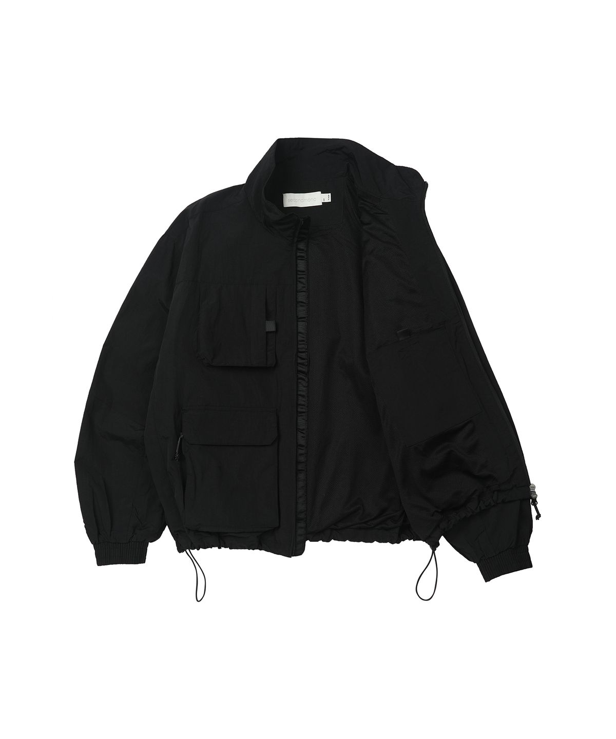 세컨모놀로그(SECONDMONO) Nylon Wind Field Jacket [BLACK]_COOSJP026BLACK