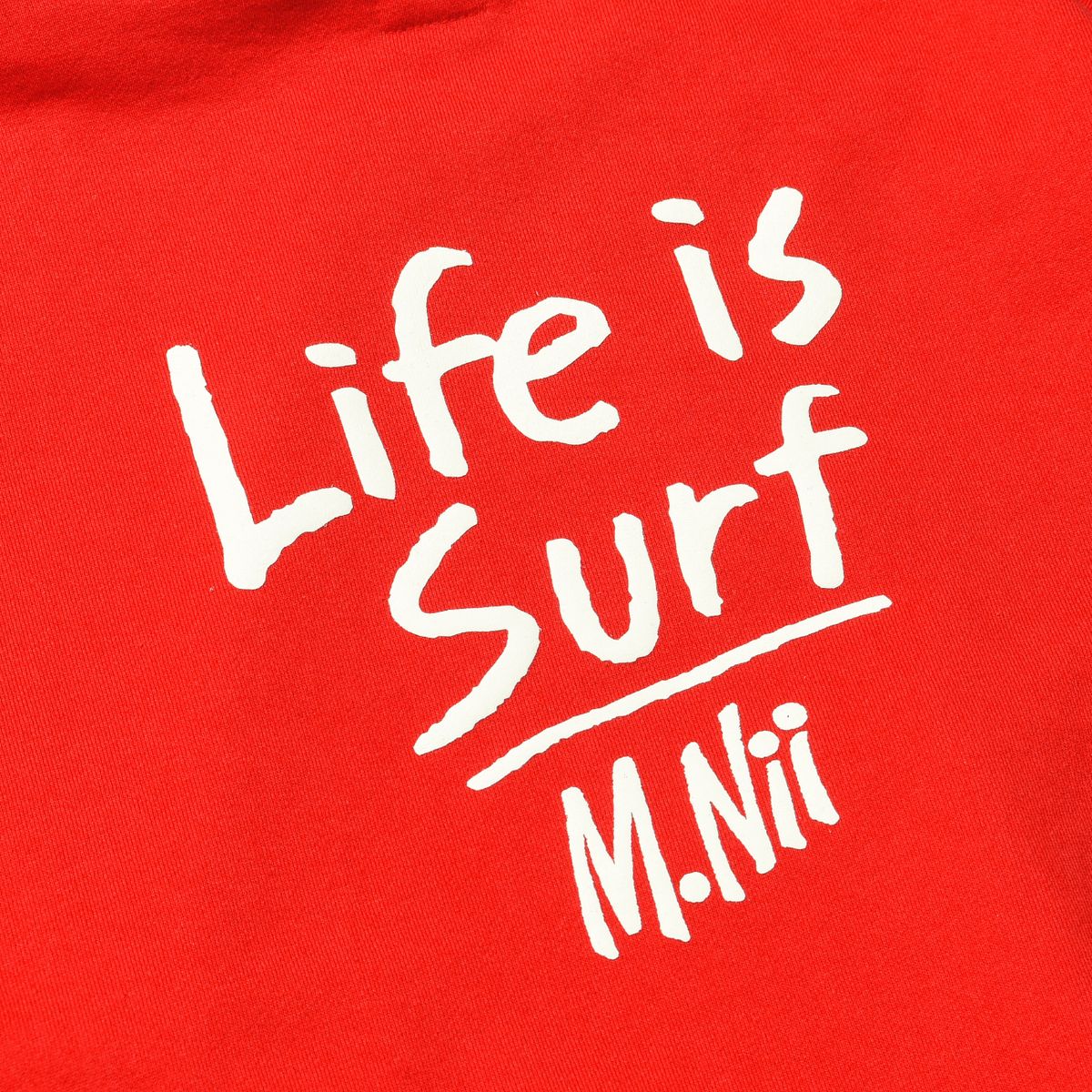 엠니(M.Nii) Life is Surf Sweat Hooded / Red