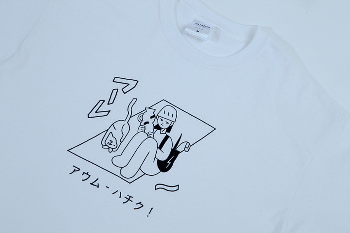 아움89(AUM89) 콜라보 일러스트 티셔츠 X A.RE