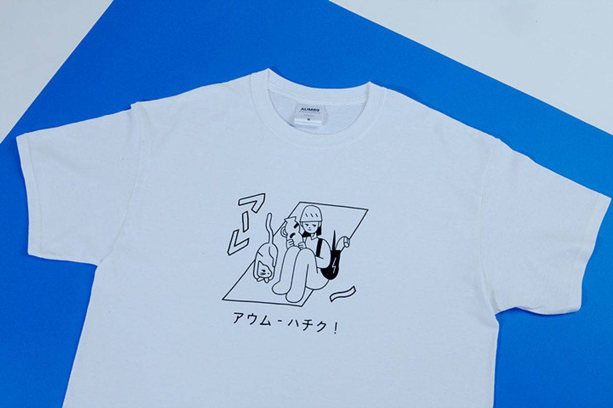 아움89(AUM89) 콜라보 일러스트 티셔츠 X A.RE