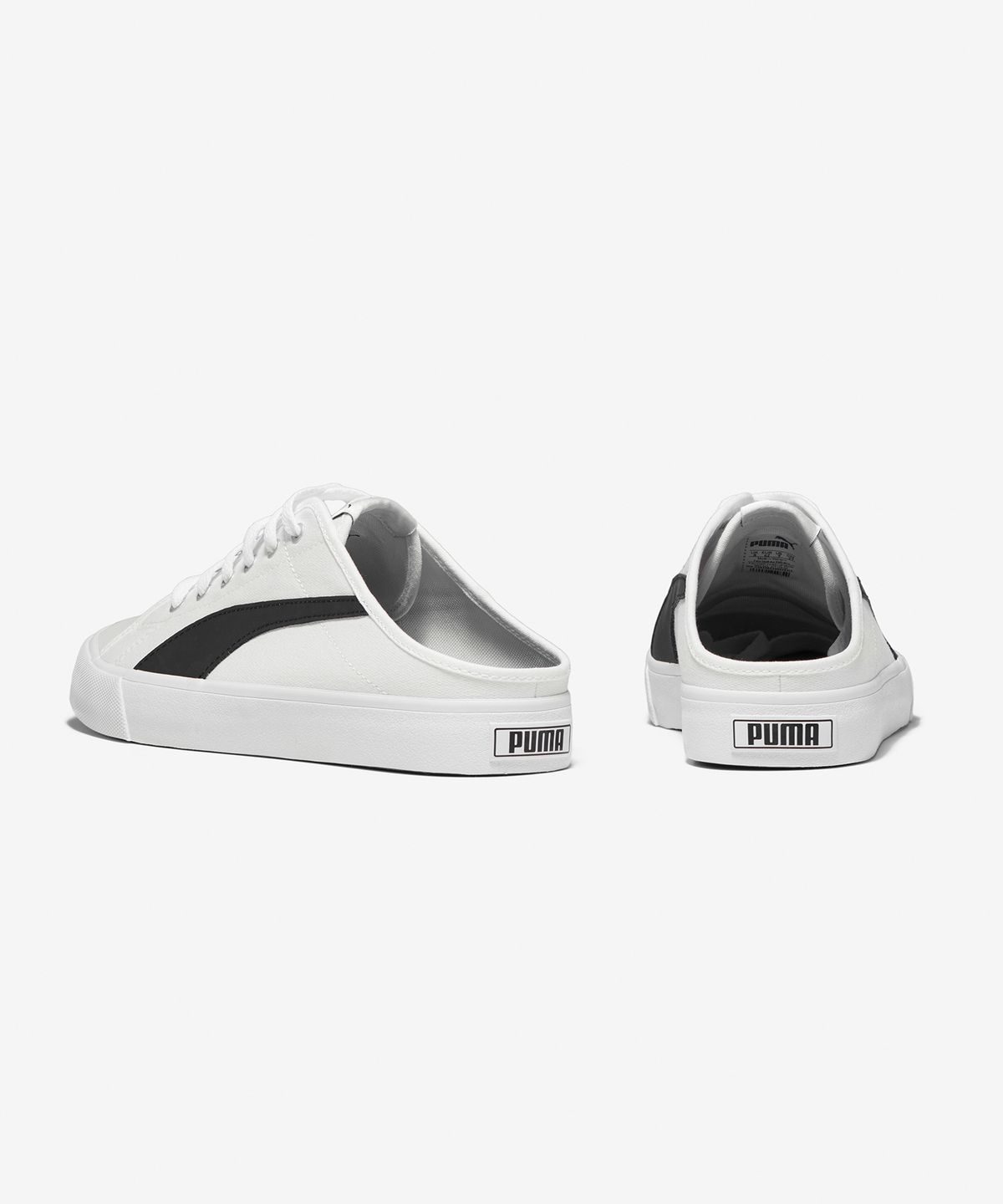푸마(PUMA) 바리 뮬 - 화이트:블랙 / 371318-02