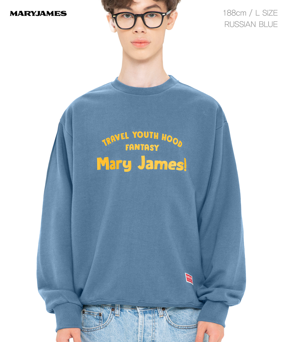 메리제임스(MARYJAMES) [남녀공용] PUESH SWEAT SHIRT(7 COLOR)