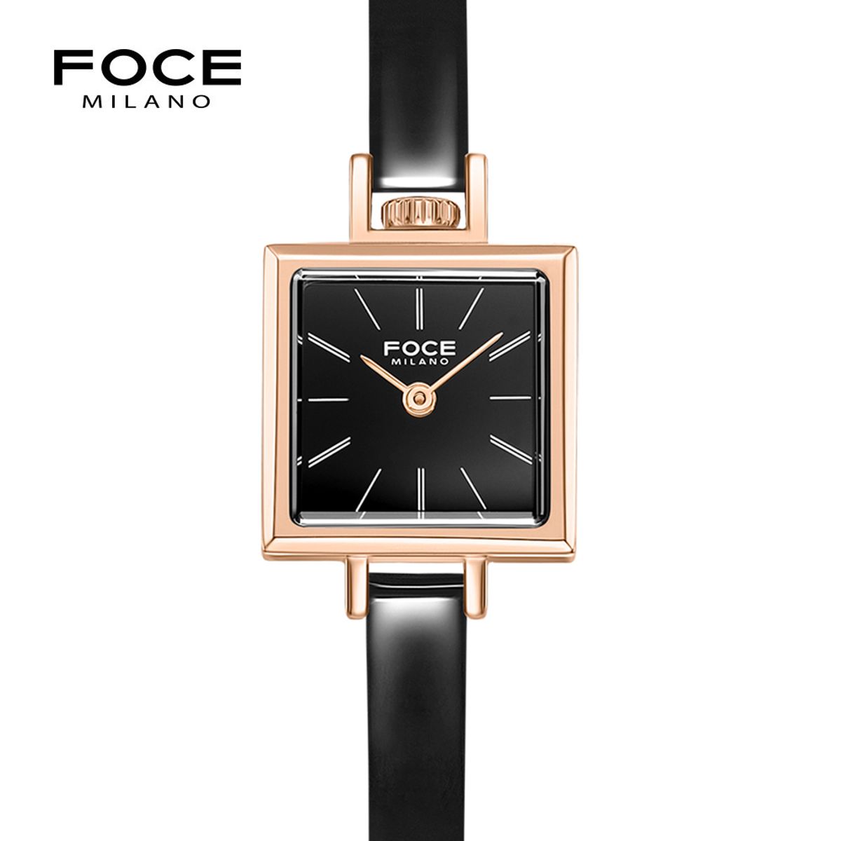 포체 레이디(FOCE LADY) 19.5mm 여성 사각 가죽시계 FM1913L-RG