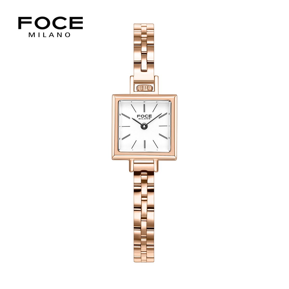 포체 레이디(FOCE LADY) 19.5mm 여성 사각 메탈시계 FM1913WRG