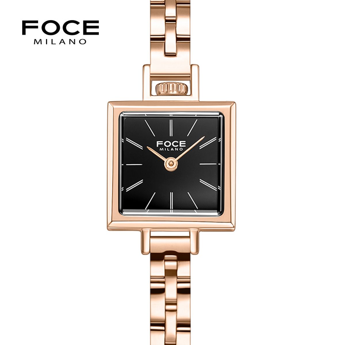 포체 레이디(FOCE LADY) 19.5mm 여성 사각 메탈시계 FM1913RG