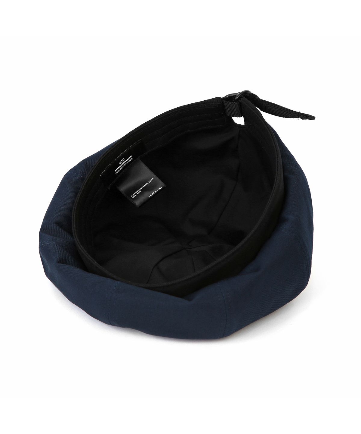 언더컨트롤(UNDERCONTROL) 코튼 사이즈 조절 베레모 BERET / WEB STRAP / NAVY