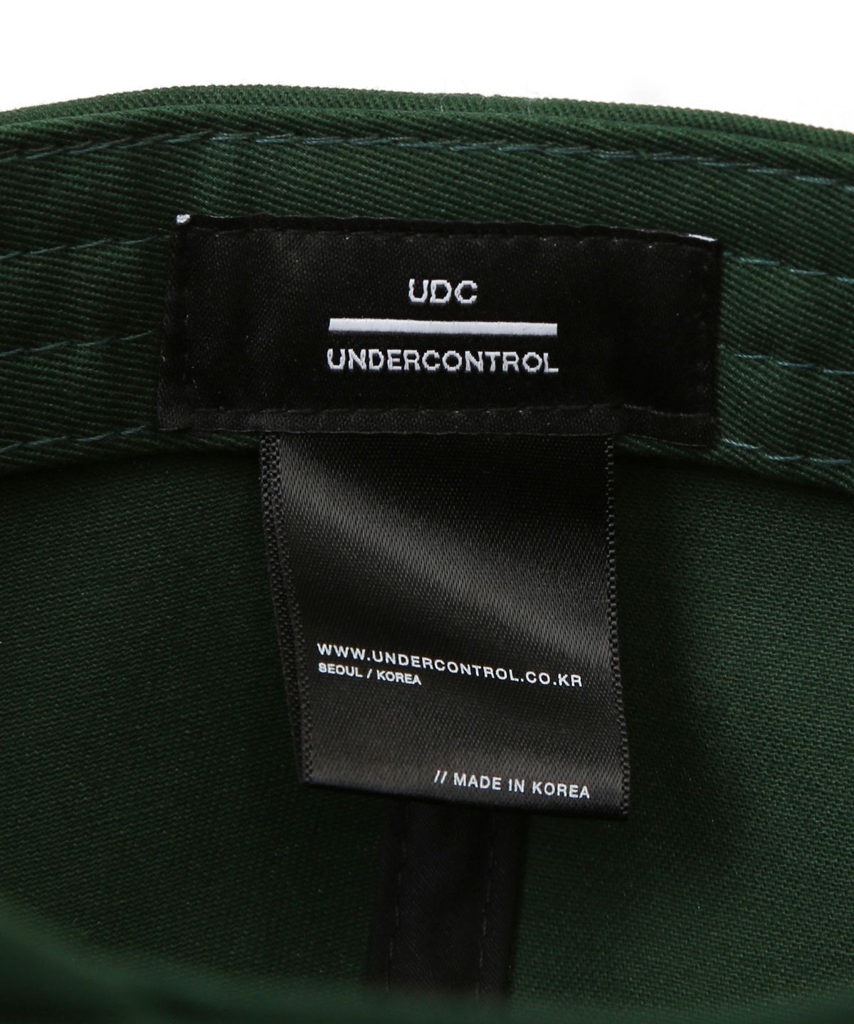 언더컨트롤(UNDERCONTROL) 코튼 로고 볼캡 SERIF UDC / AUTHENIC B B / WATER GREEN