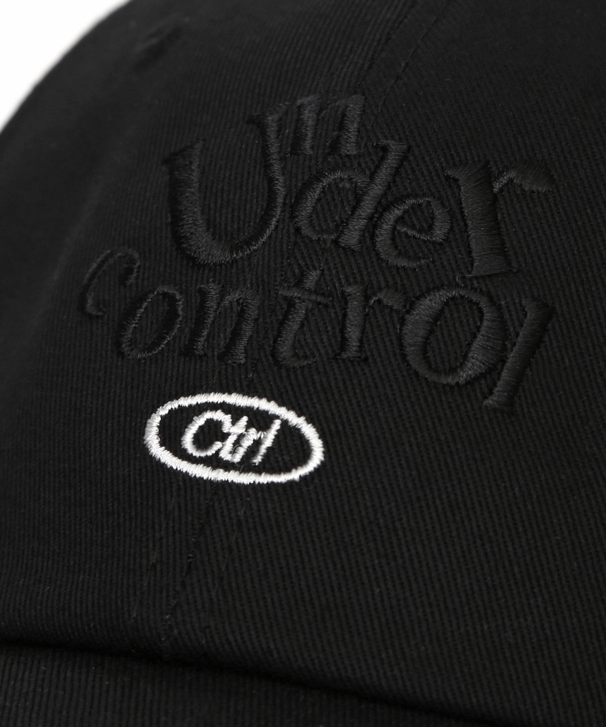 언더컨트롤(UNDERCONTROL) 코튼 로고 볼캡 SHADOW PLAY / AUTHENTIC B B / BLACK