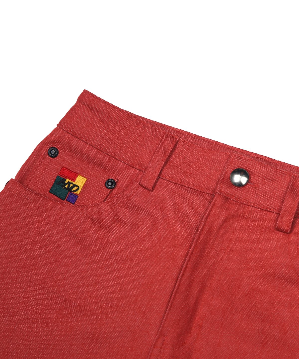 하이스쿨디스코(HIGH SCHOOL DISCO) Mini Block Skirt_Red
