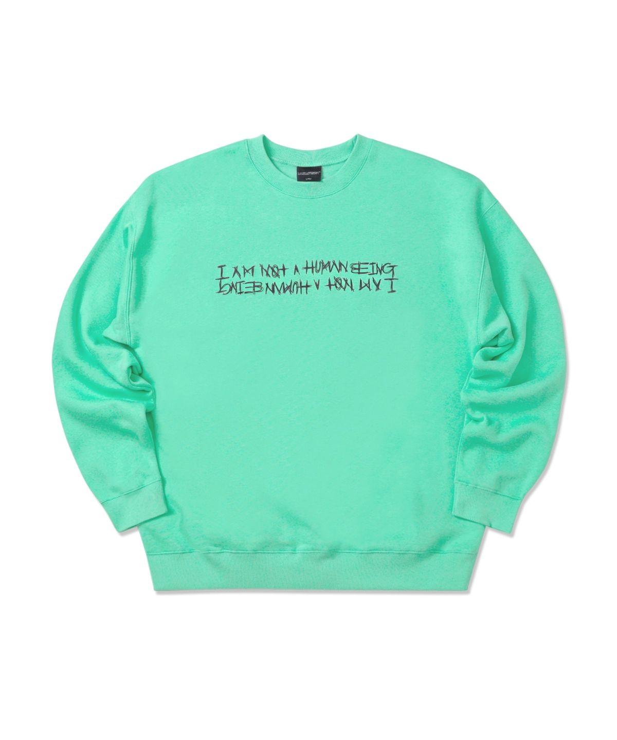 아임낫어휴먼비잉(I AM NOT A HUMAN BEING) Basic Logo Crewneck - MINT