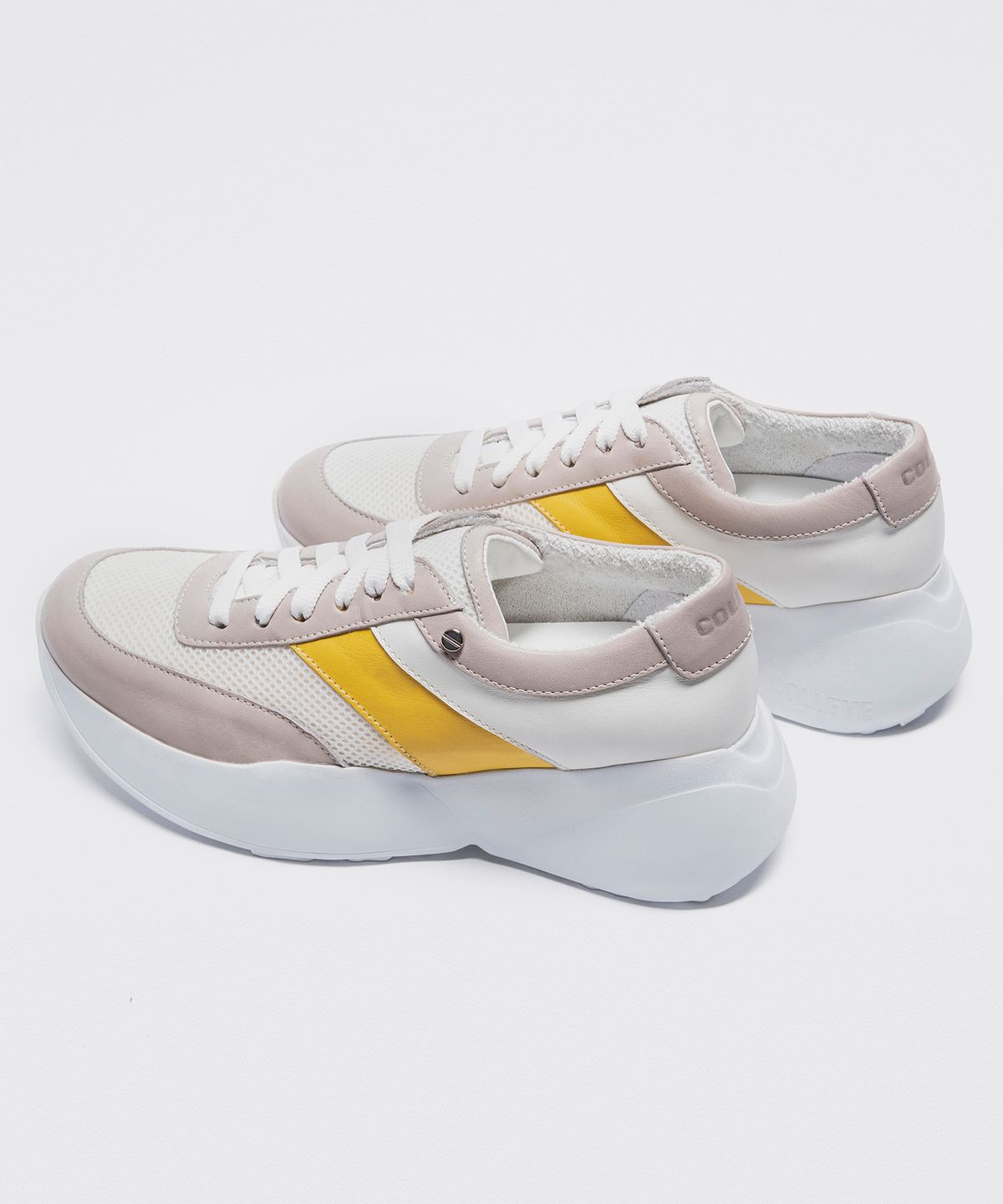 콜레브(COLLEVE) Alma Beige/Yellow Racer