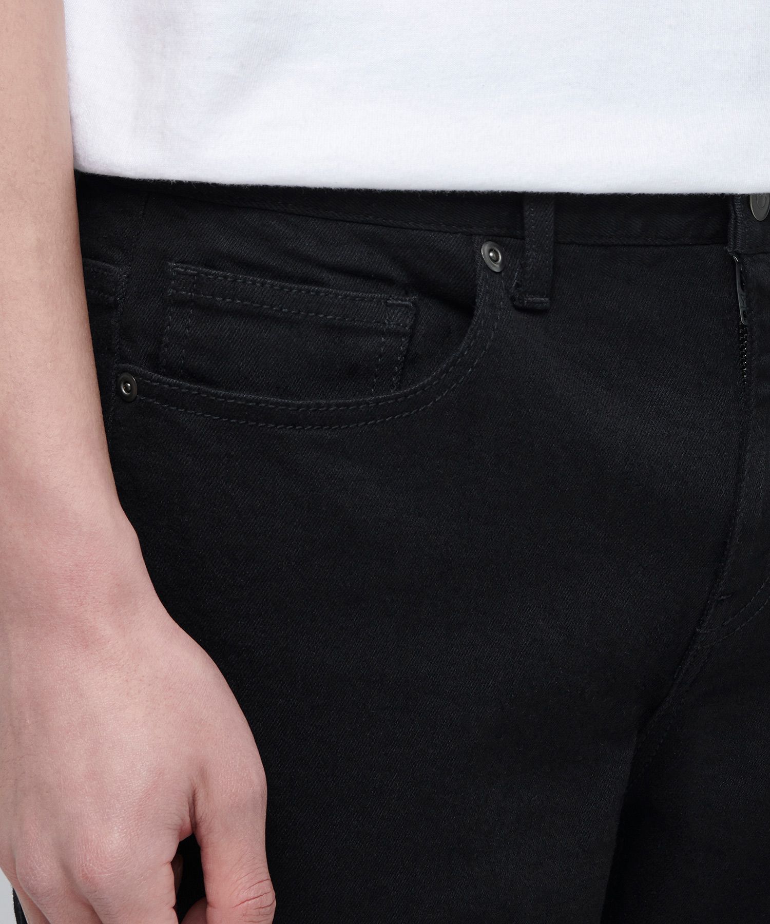 ★MUSINSA STANDARD★ Slim crop denim pants washed black MMJN MUSINSA | MUSINSA STANDARD CONE Slim Cropped Denim Pants
