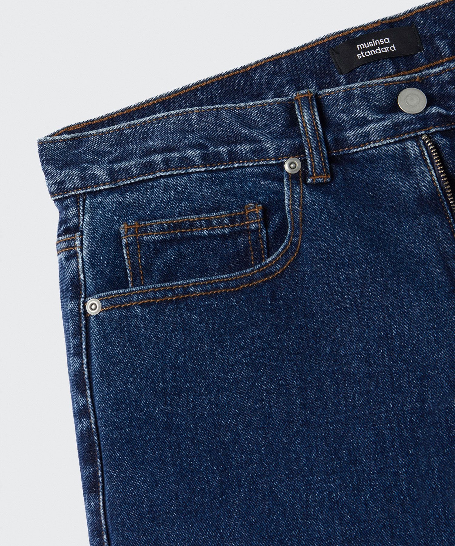 ★MUSINSA STANDARD★ Contrast Stitch Regular Fit Denim Pants MUSINSA | MUSINSA STANDARD CONTRAST STITCH REGULAR FIT DENIM