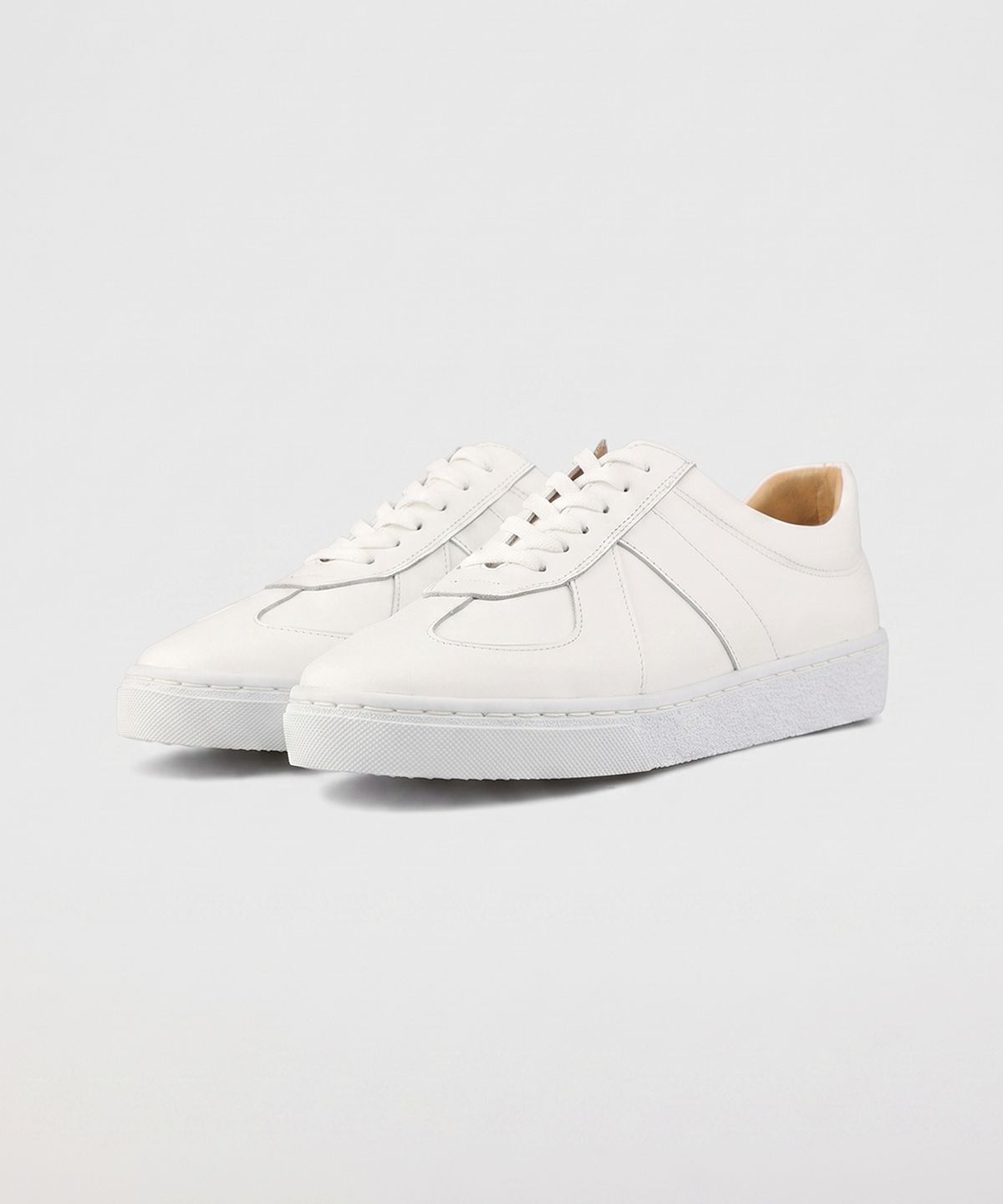 피렌체 아뜨리에(FIRENZE ATELIER) 핸드메이드 독일군 스니커즈 2285 [CREAM WHITE]