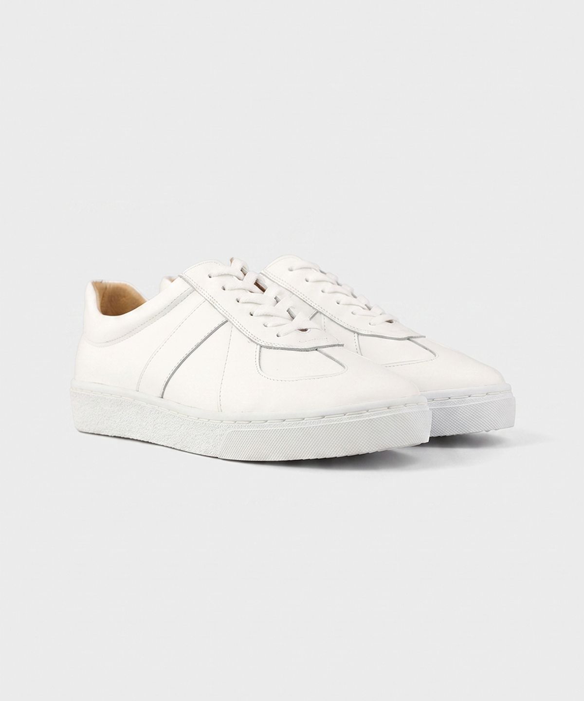 피렌체 아뜨리에(FIRENZE ATELIER) 핸드메이드 독일군 스니커즈 2285 [CREAM WHITE]