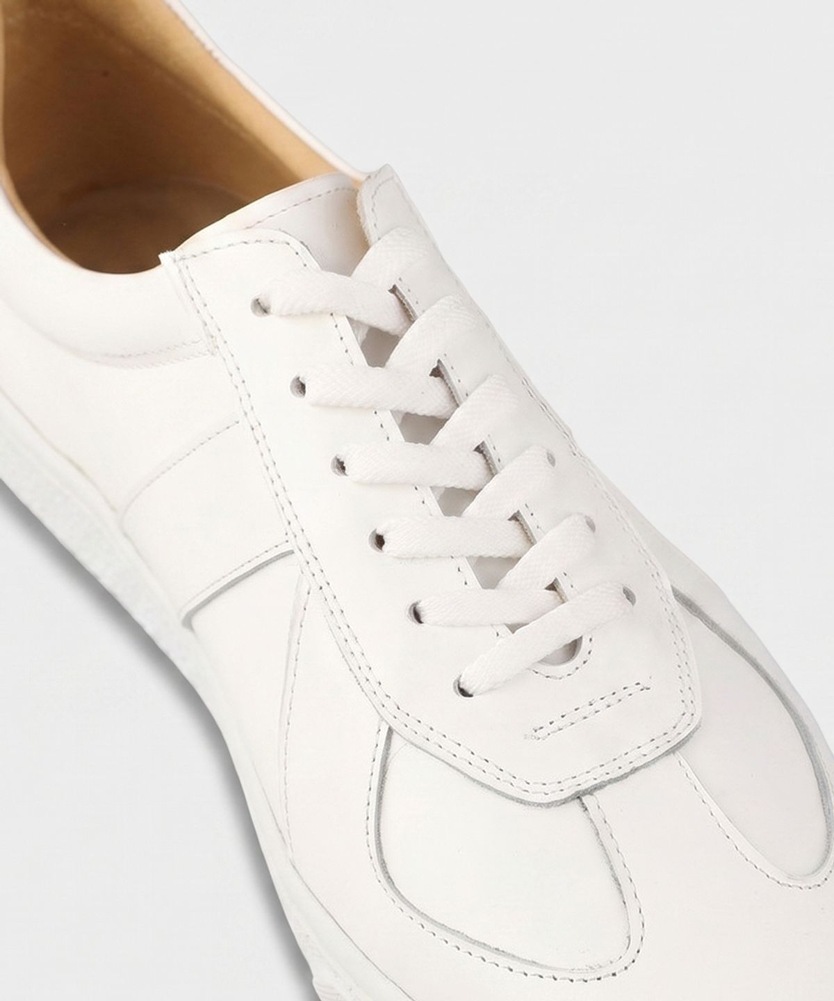 피렌체 아뜨리에(FIRENZE ATELIER) 핸드메이드 독일군 스니커즈 2285 [CREAM WHITE]