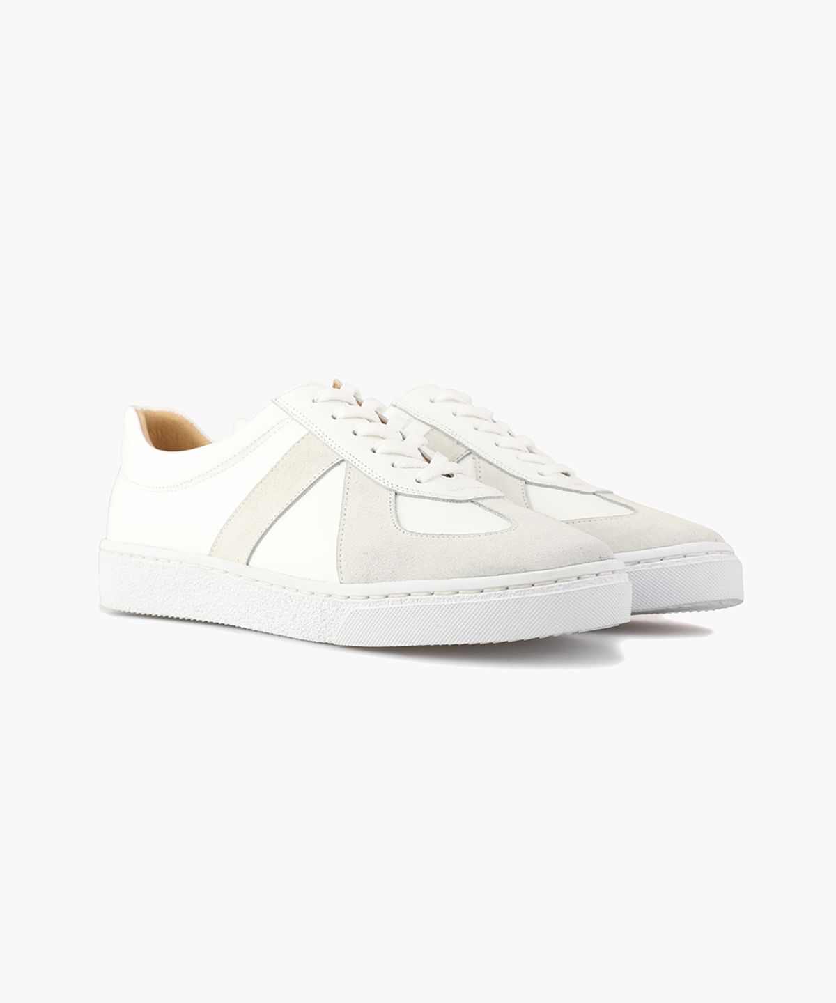 피렌체 아뜨리에(FIRENZE ATELIER) 핸드메이드 독일군 스니커즈 2285 [CREAM WHITE+SUEDE]