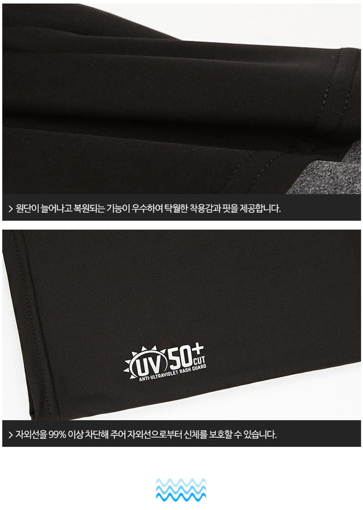 베이직엘르(BASIC ELLE) 남자 배색레이어드 래쉬가드 BEM-S909K