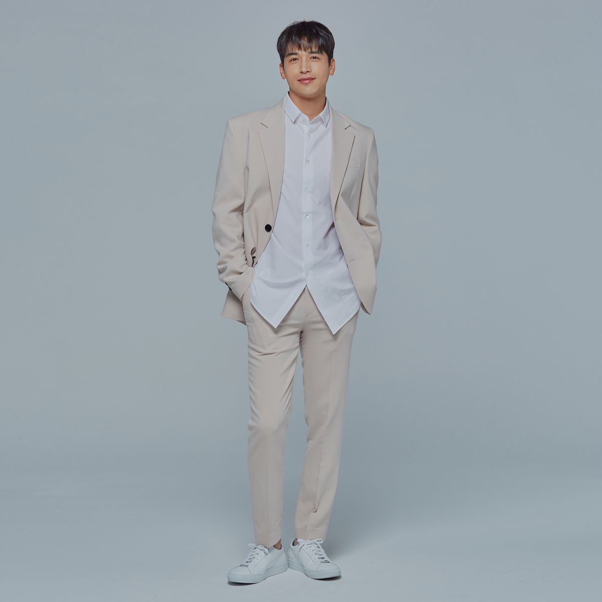 버튼서울(BUTTON SEOUL) Setup Blazer (Light Beige)