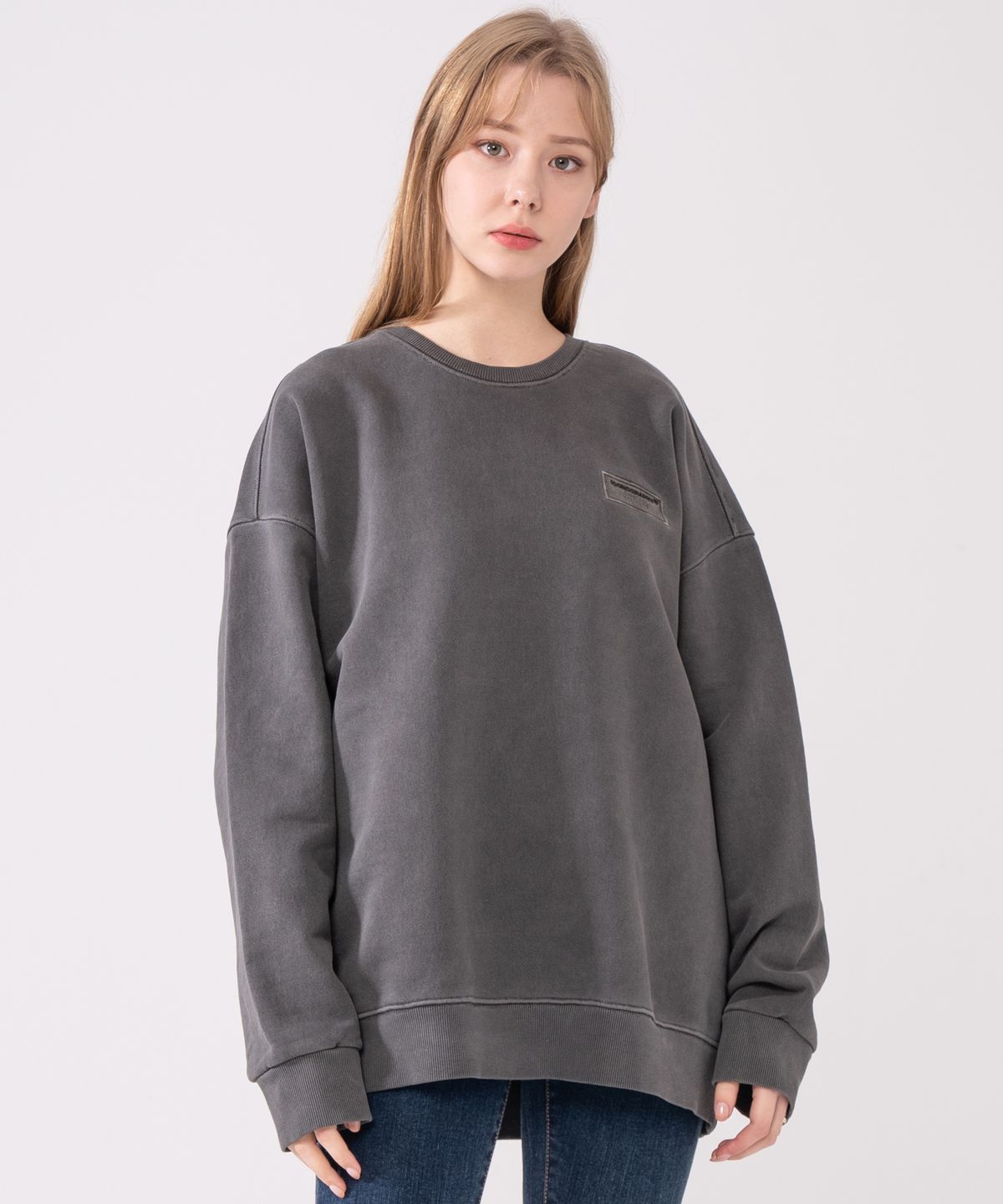 아이코노그라피(ICONOGRAPHY) PIGMENT HEAVY COTTON  LABEL ART DBE DBK