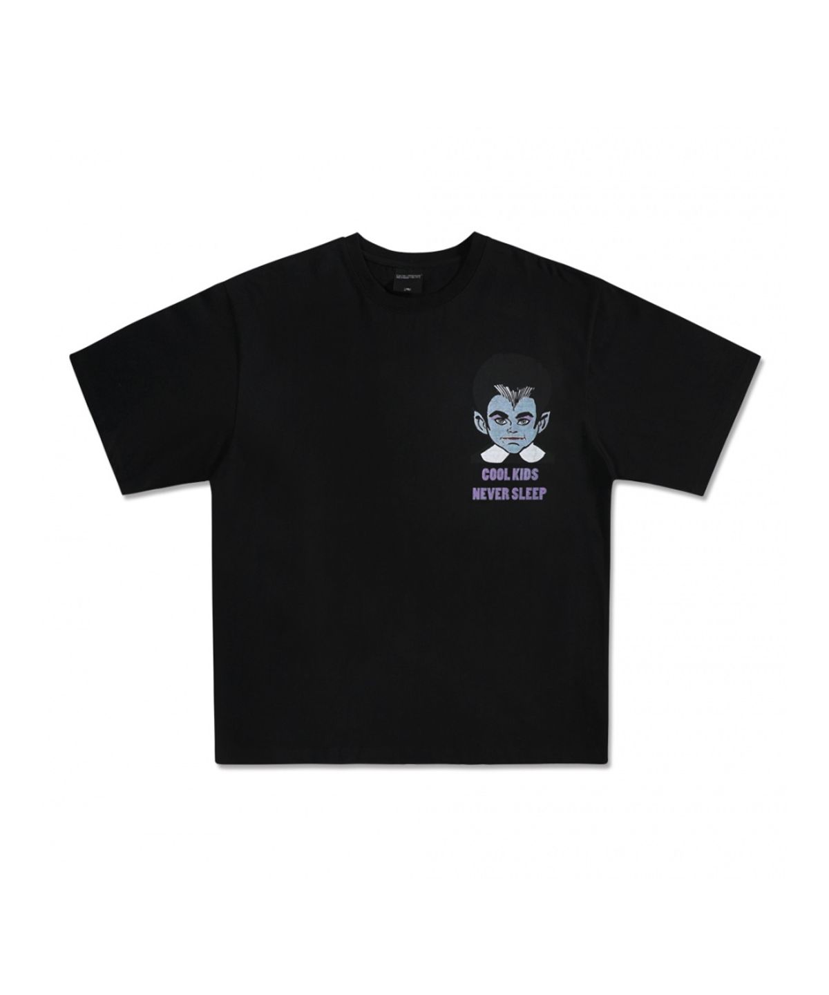 아임낫어휴먼비잉(I AM NOT A HUMAN BEING) Dracula Short Sleeve T-Shirt - BLACK