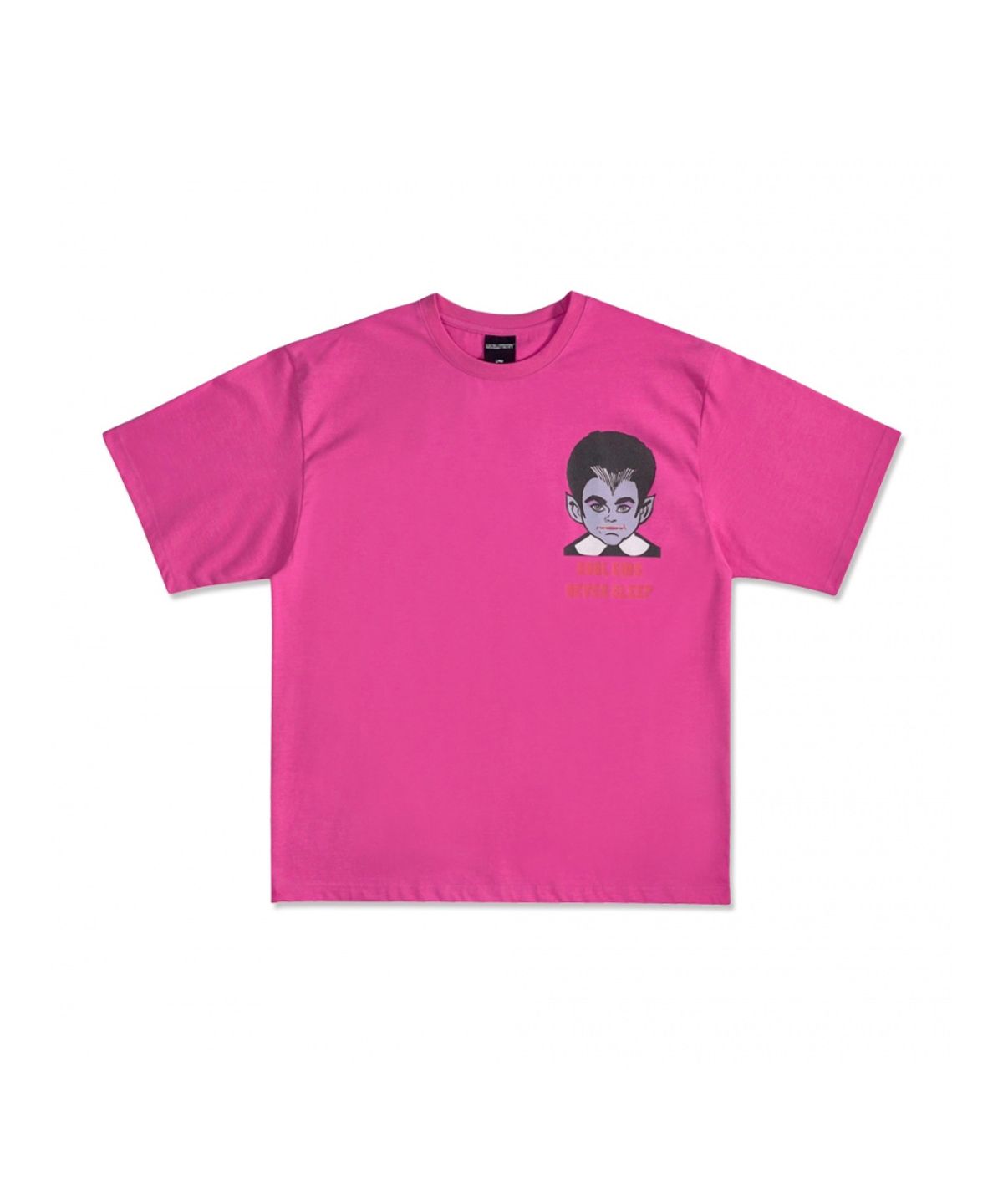 아임낫어휴먼비잉(I AM NOT A HUMAN BEING) Dracula Short Sleeve T-Shirt - PINK