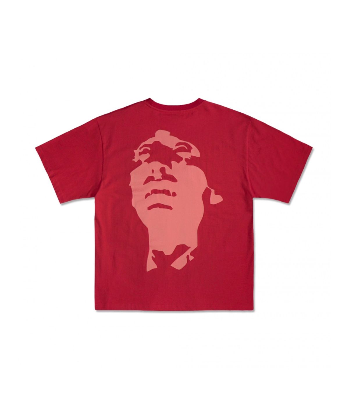 아임낫어휴먼비잉(I AM NOT A HUMAN BEING) The Man Short Sleeve T-Shirt - RED