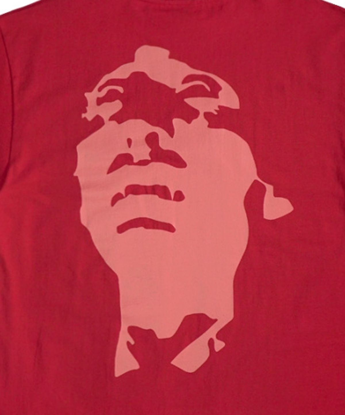 아임낫어휴먼비잉(I AM NOT A HUMAN BEING) The Man Short Sleeve T-Shirt - RED