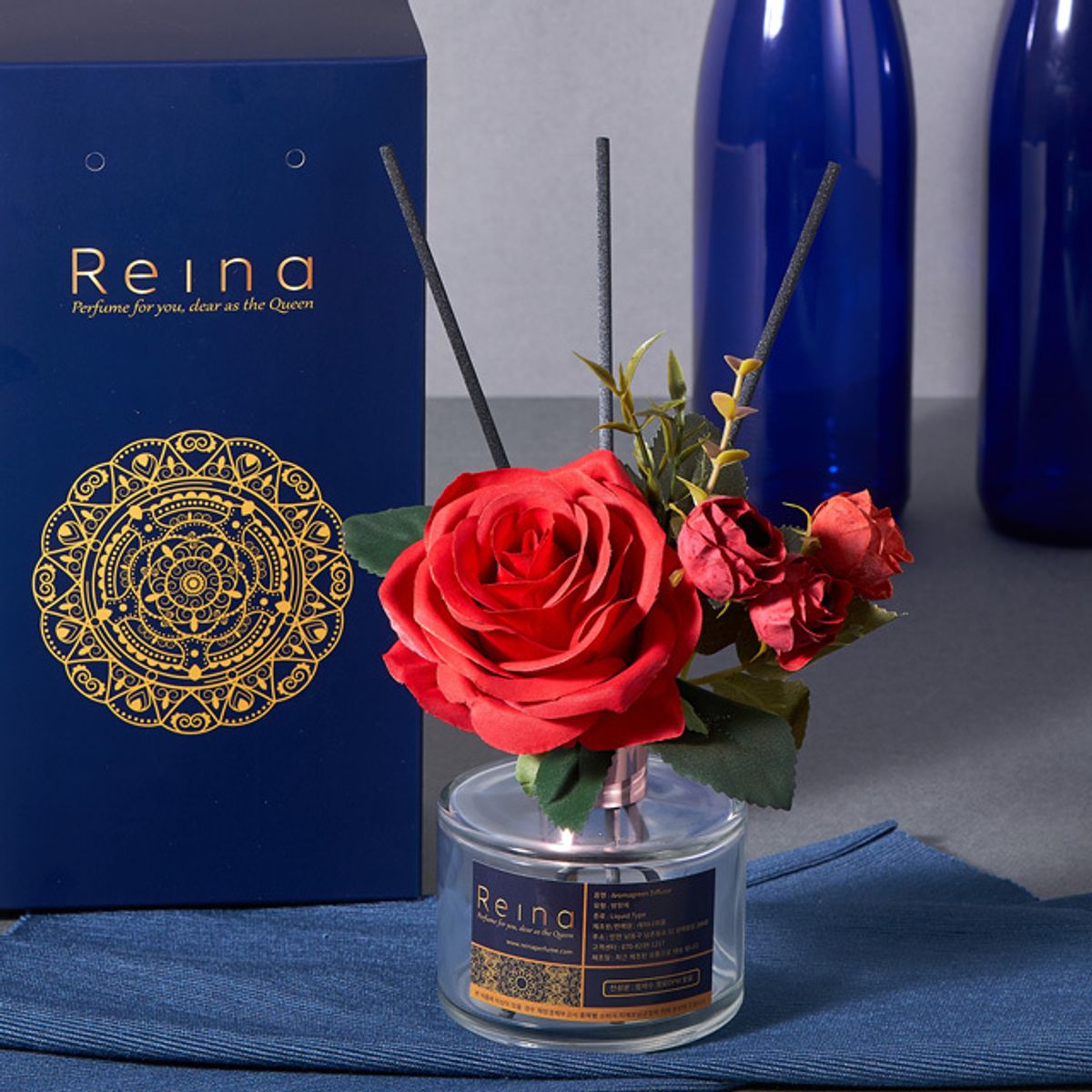 레이나퍼퓸(REINA PERFUME) 아로마 레드장미 플라워디퓨저 150ml