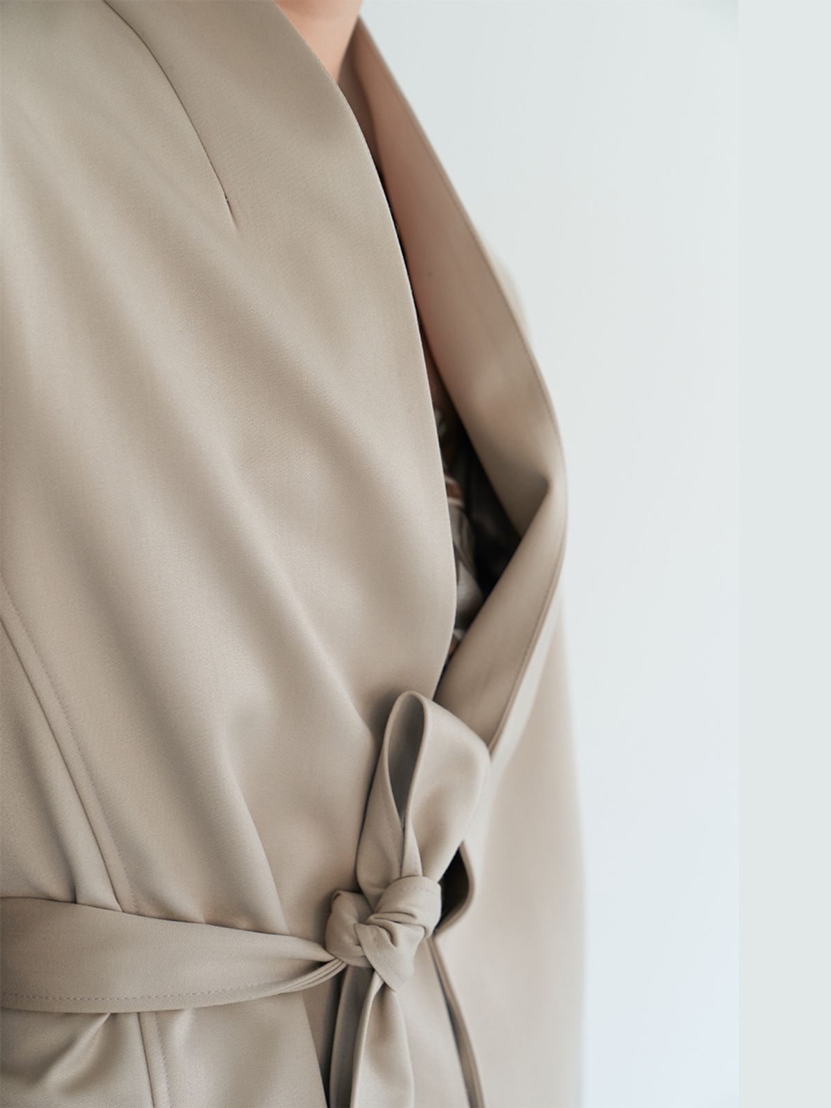 고목(KOMOK) 여밈 자켓 (Beige)-여