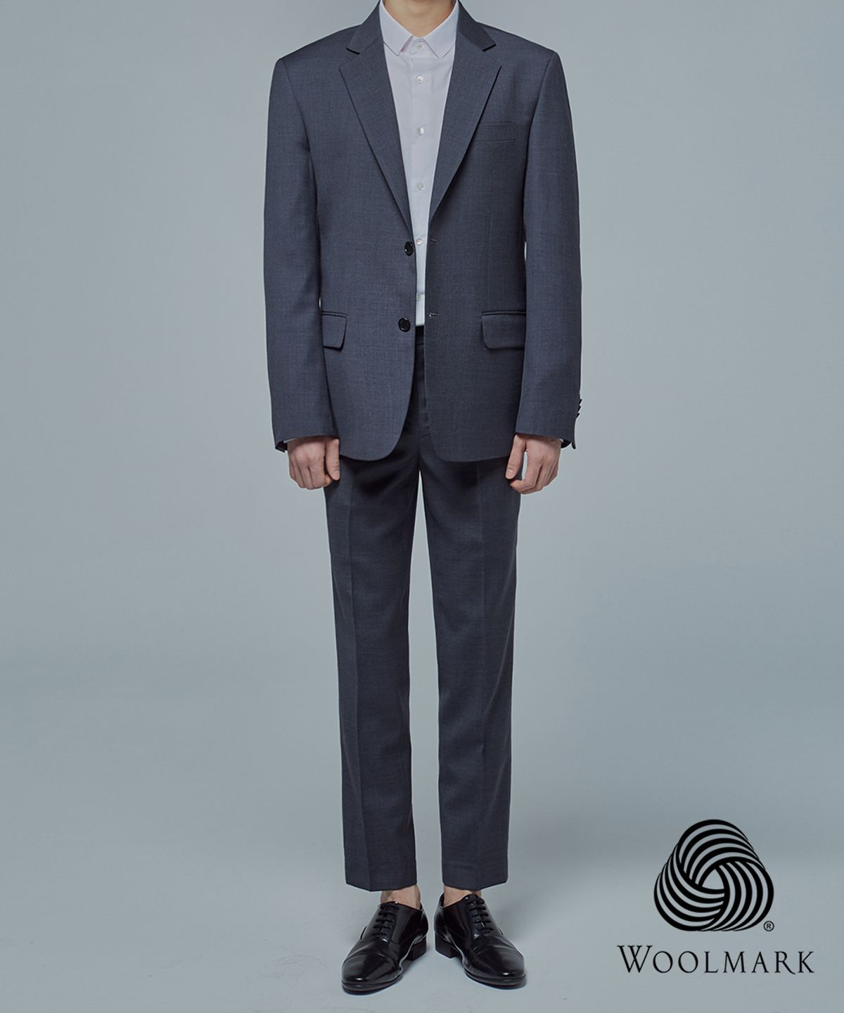 버튼서울(BUTTON SEOUL) Pure Wool 100% Suit Pants (Grey)