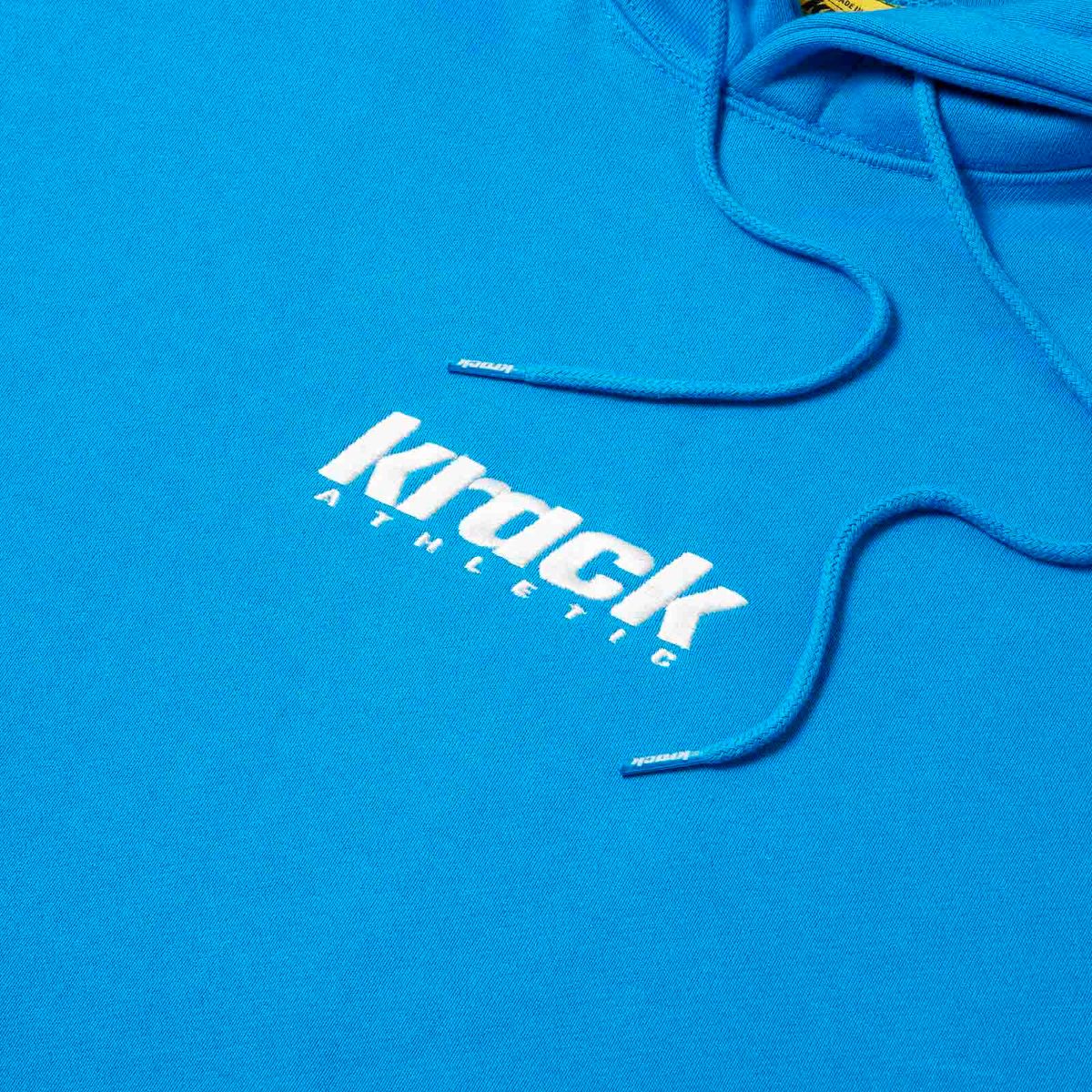 크랙 애슬레틱(KRACK ATHLETIC) BASIC LOGO HOODIE BLUE