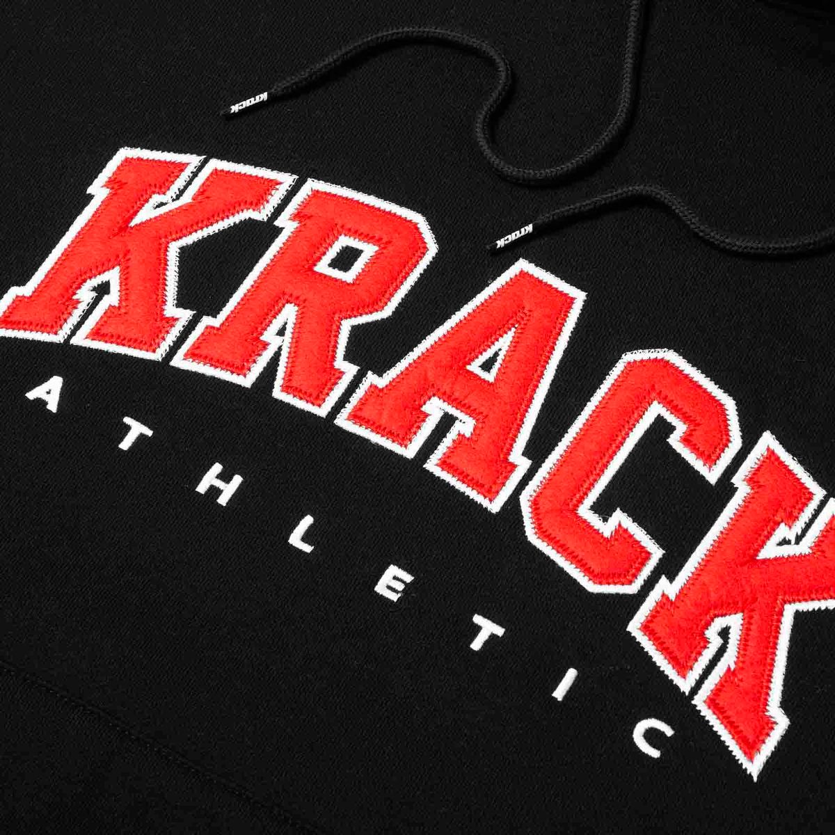 크랙 애슬레틱(KRACK ATHLETIC) ARCH LOGO HOODIE BLACK