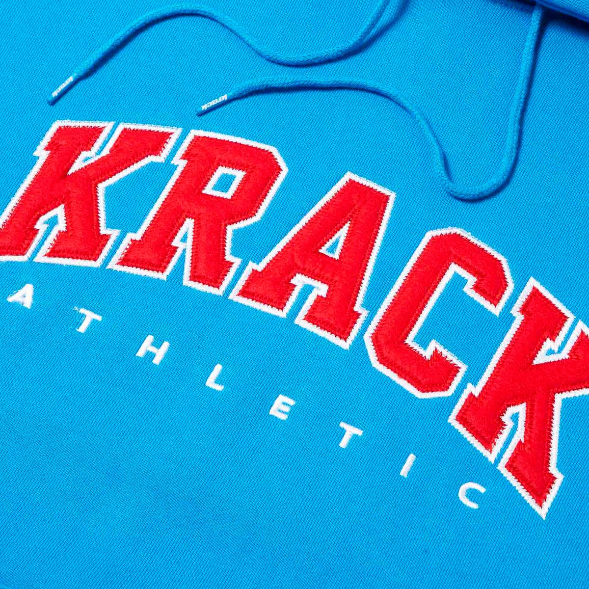 크랙 애슬레틱(KRACK ATHLETIC) ARCH LOGO HOODIE BLUE