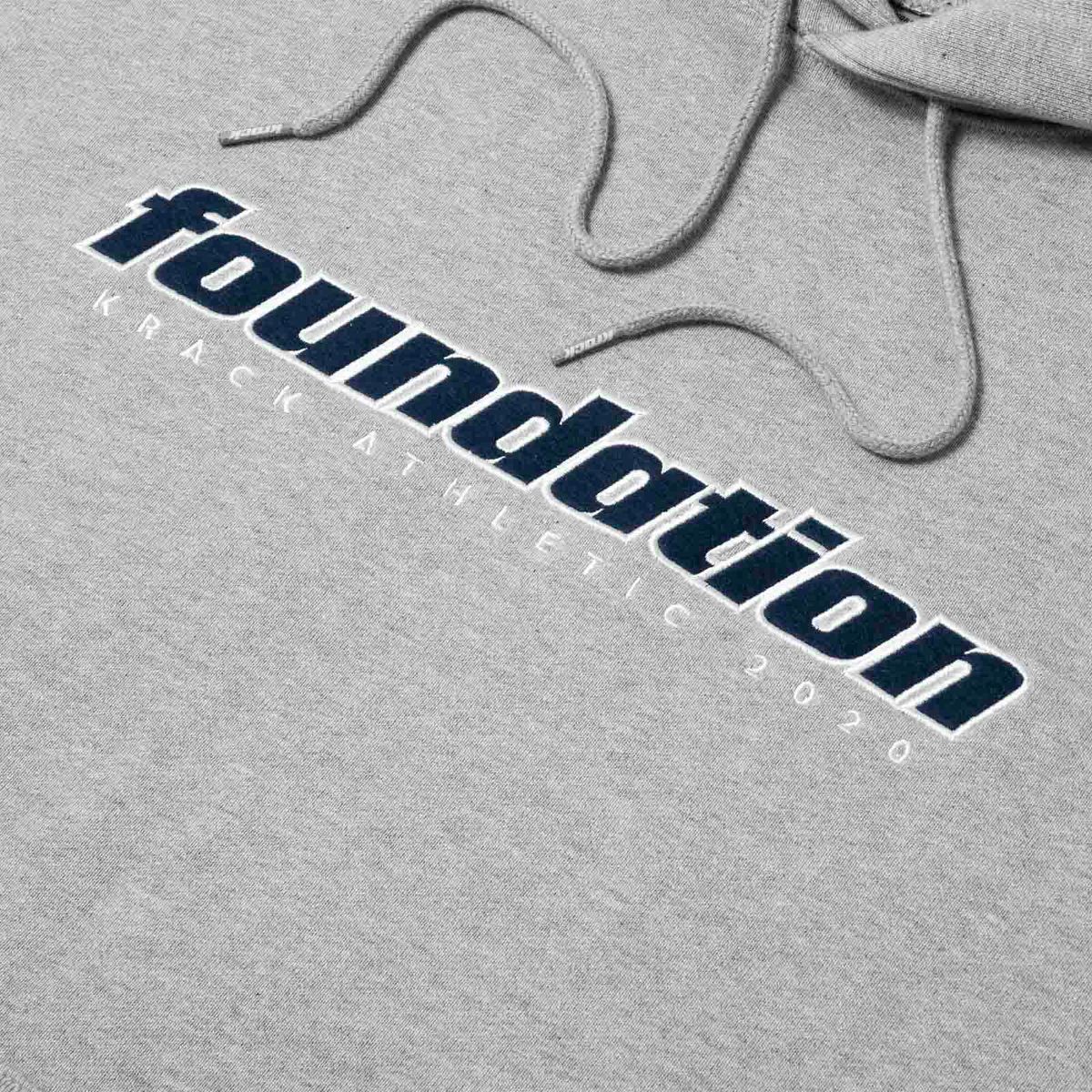 크랙 애슬레틱(KRACK ATHLETIC) FOUNDATION HOODIE HEATHER GREY