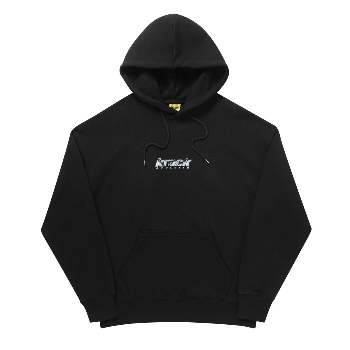 크랙 애슬레틱(KRACK ATHLETIC) BW LOGO HOODIE BLACK