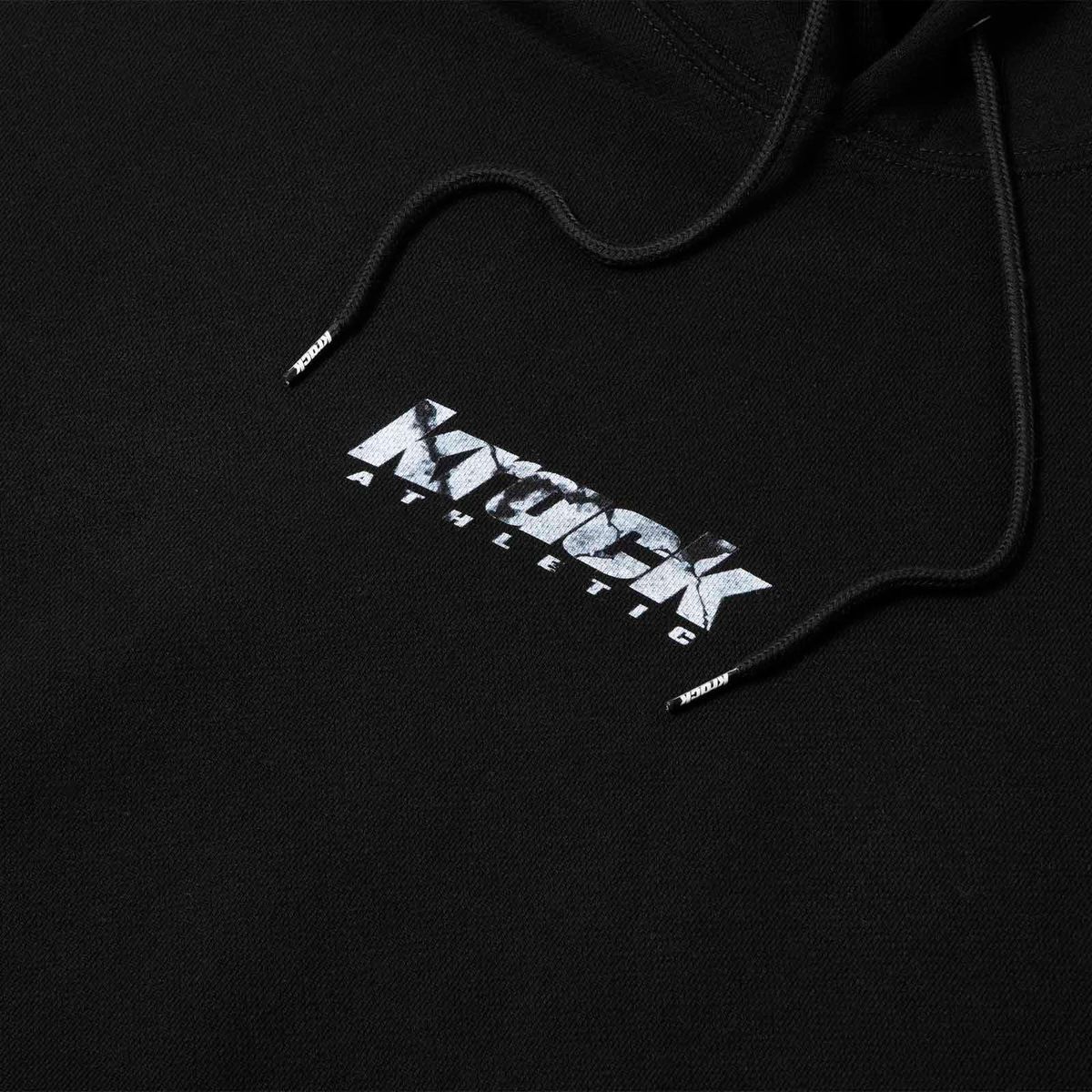 크랙 애슬레틱(KRACK ATHLETIC) BW LOGO HOODIE BLACK