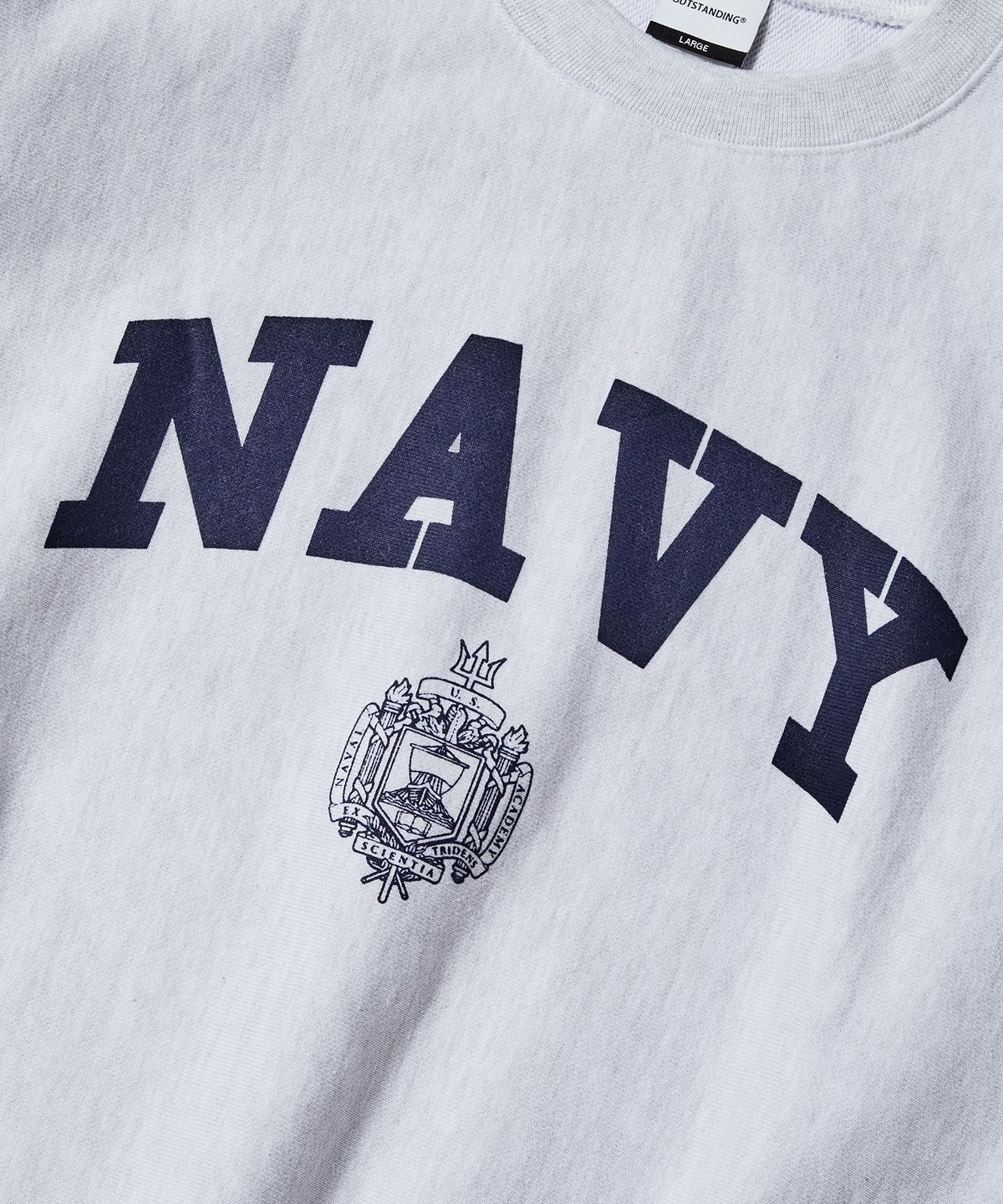 아웃스탠딩(OUTSTANDING) V.S.C SWEAT(NAVY)_1%MELANGE GRAY