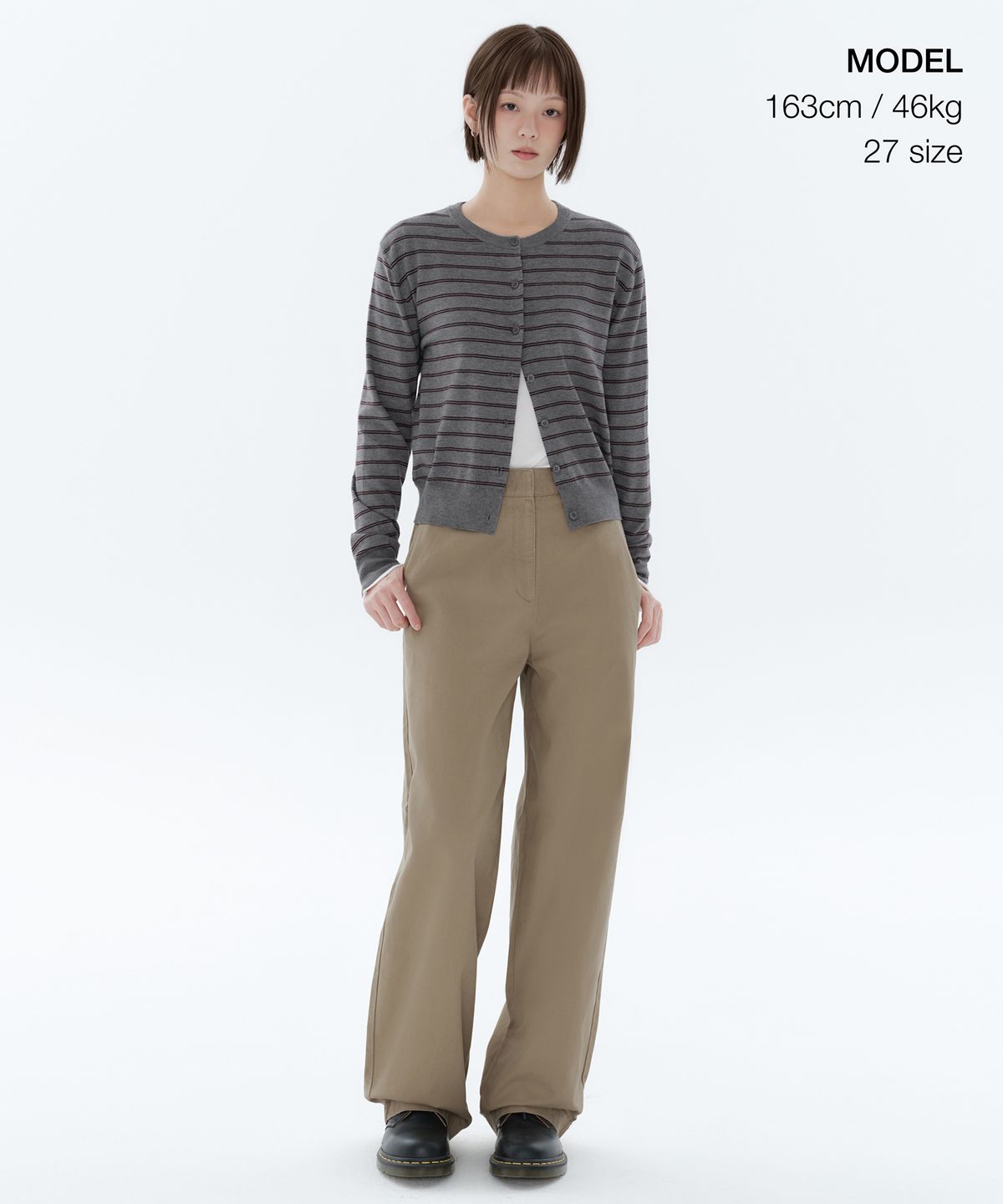 무신사 스탠다드 우먼(MUSINSA STANDARD WOMAN) 우먼즈 와이드 치노 팬츠 [베이지]