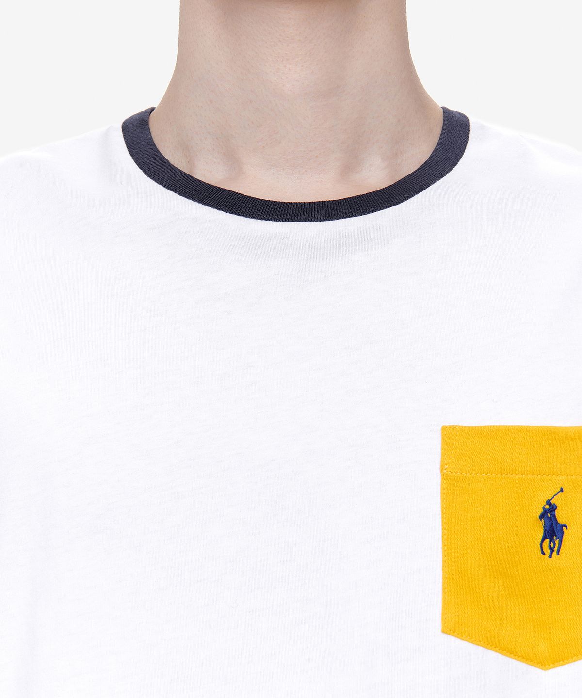 폴로 랄프 로렌(POLO RALPH LAUREN) 커스텀 슬림 핏 포켓 티셔츠-멀티