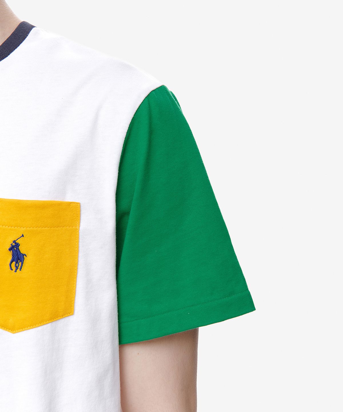 폴로 랄프 로렌(POLO RALPH LAUREN) 커스텀 슬림 핏 포켓 티셔츠-멀티