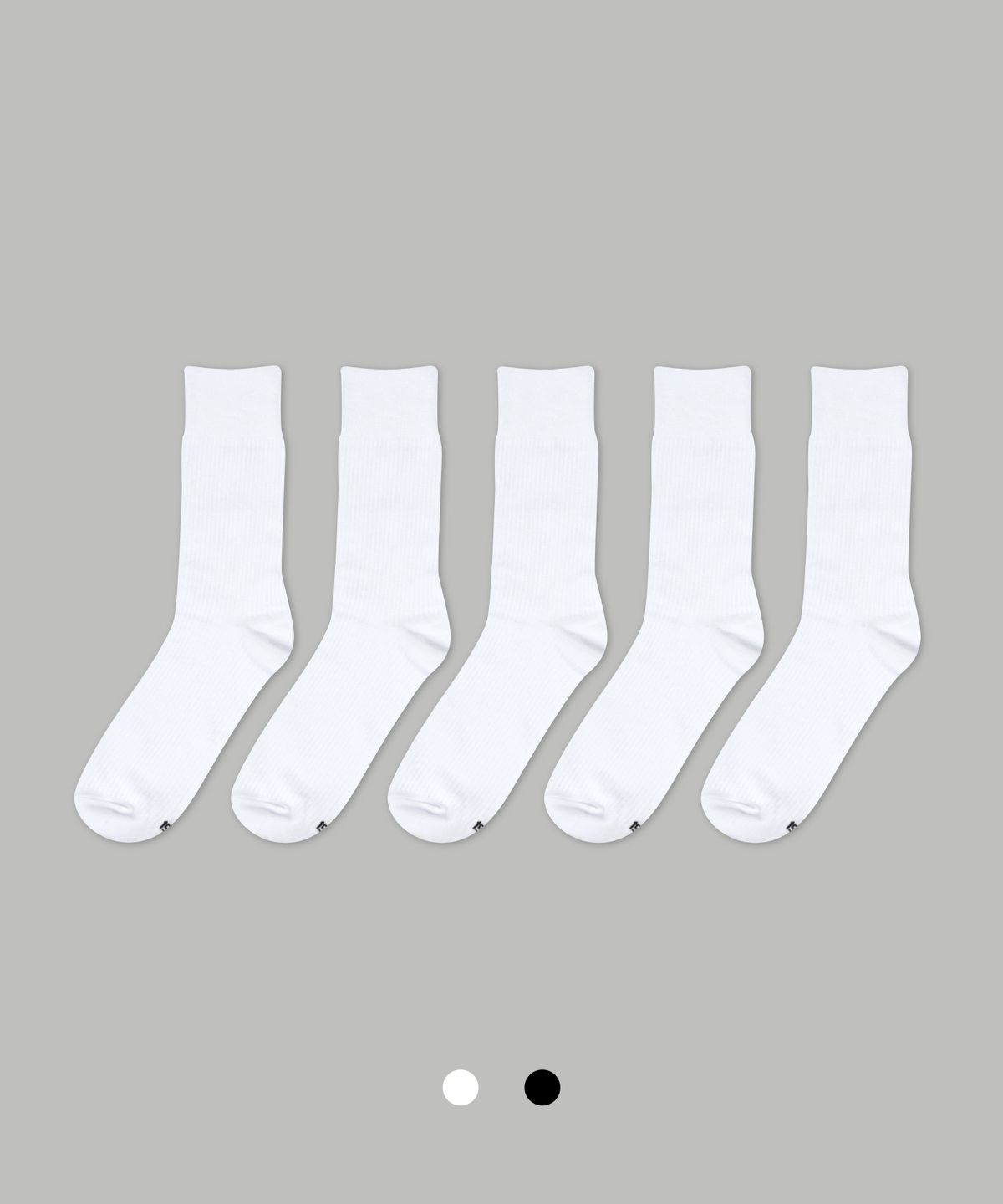 일오공칠(IL-O-GONG-CHIL) [5PACK] 1507 베이직 트라우져 립삭스 _ 스노우 화이트/블랙