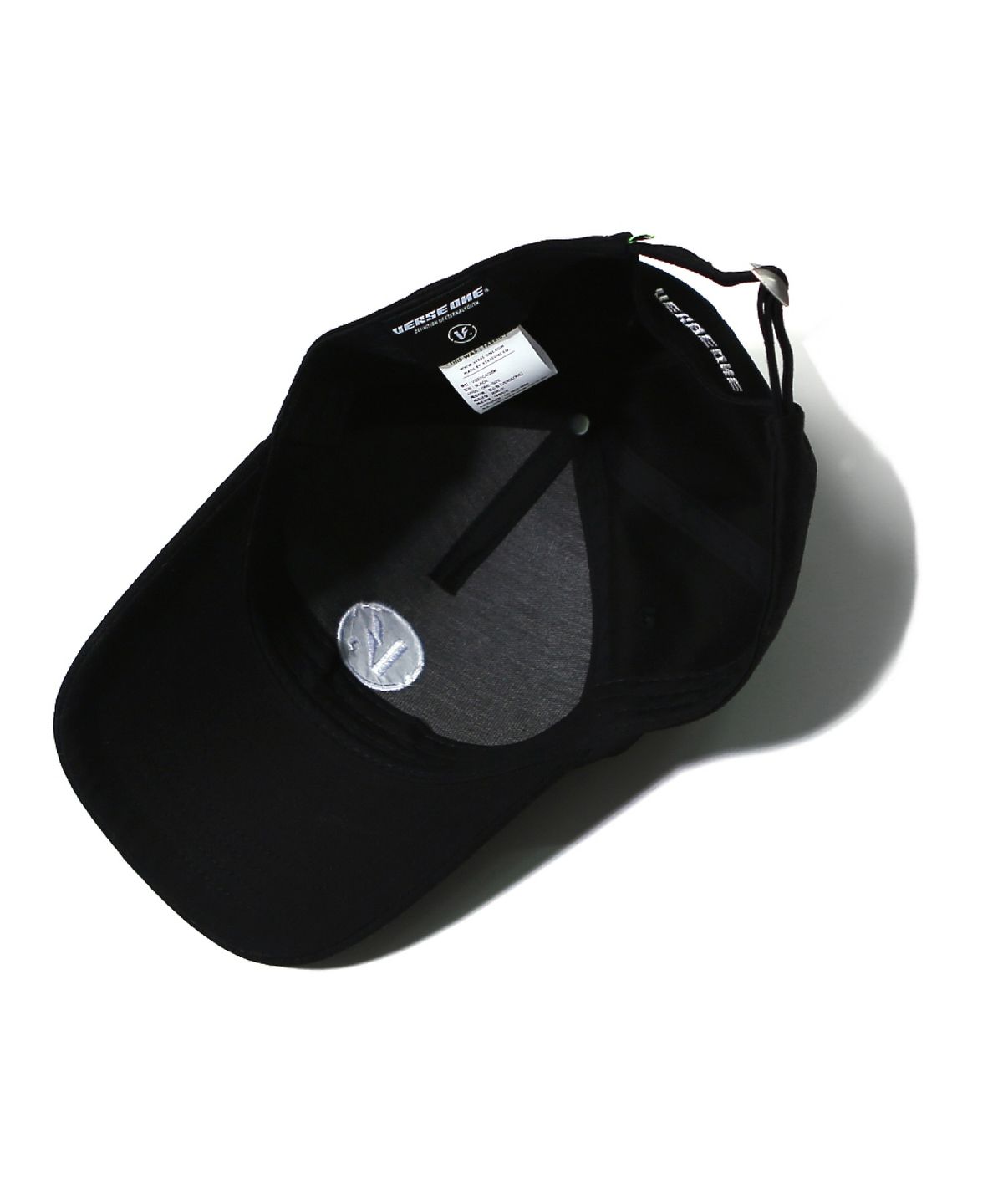 벌스원(VERSE ONE) EMBROIDERED LOGO BALL CAP BLACK(5 PANEL)