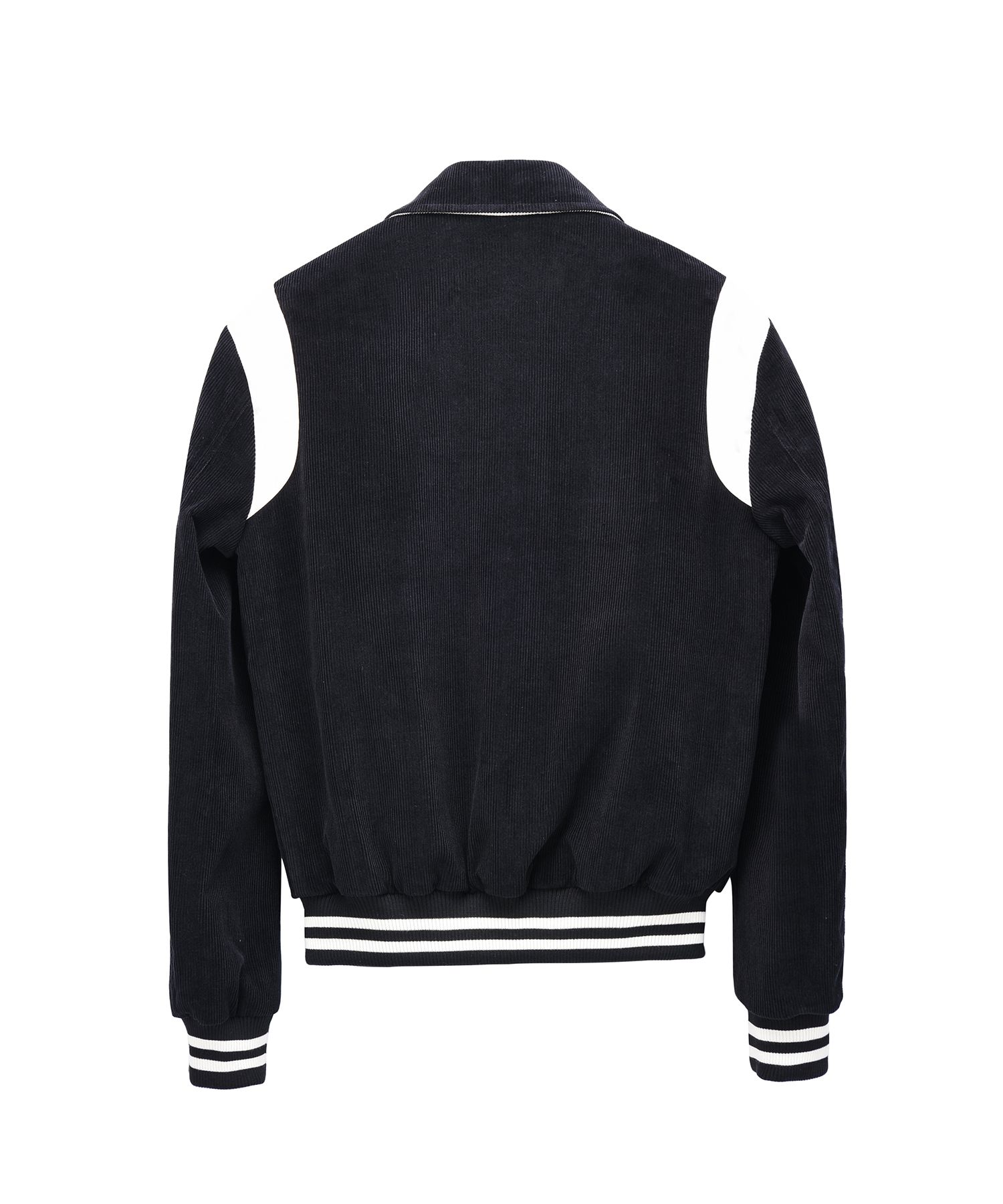 MUSINSA公式 | ROLLING STUDIOS CORDUROY VARSITY JACKET BLACK