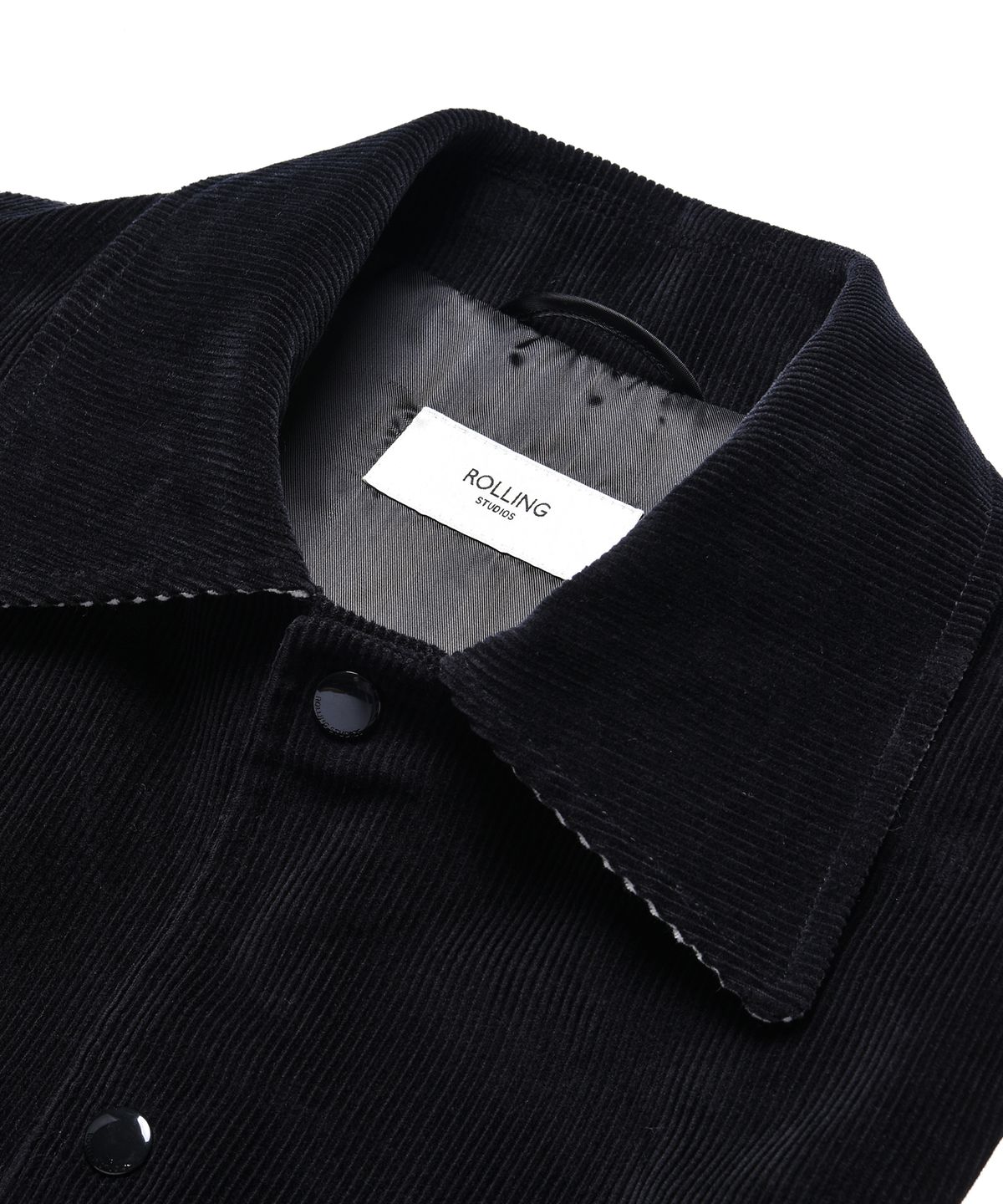롤링스튜디오(ROLLINGSTUDIOS) CORDUROY VARSITY JACKET BLACK
