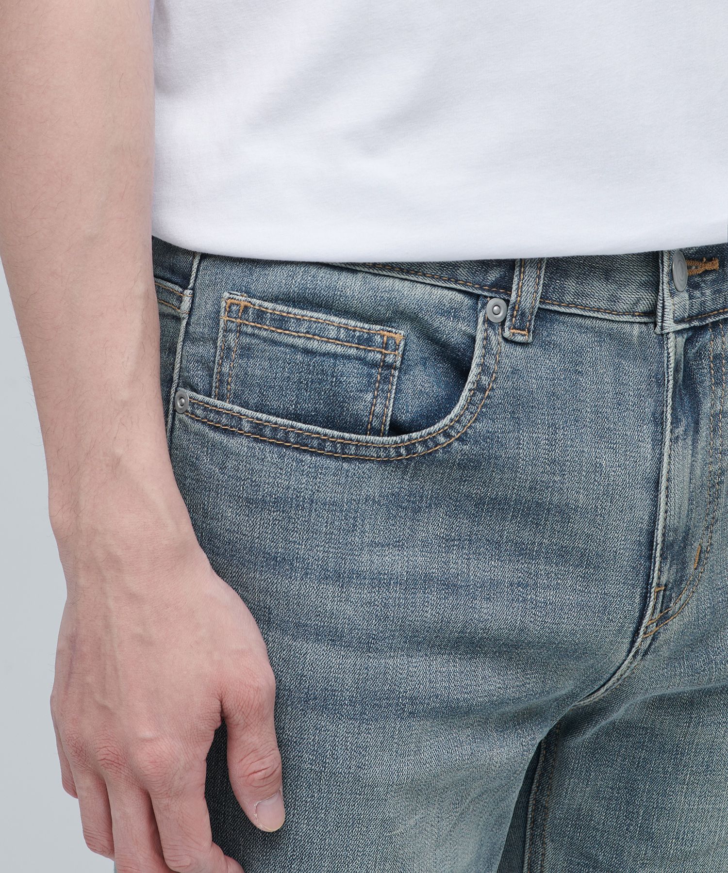 MUSINSA | MUSINSA STANDARD [COOLTANDARD] SLIM CROPPED DENIM