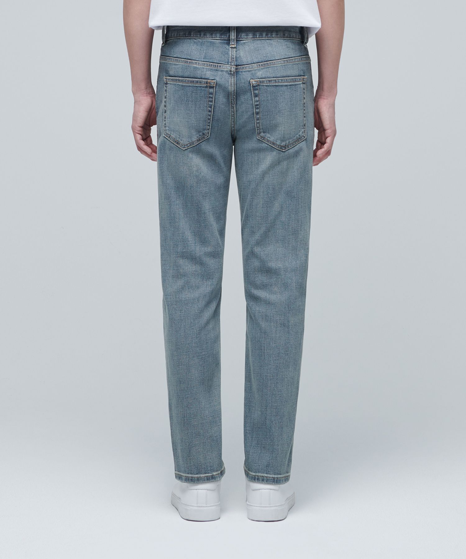 ★MUSINSA STANDARD★ KIPAS Slim Crop Denim Pants Light Indig MUSINSA | MUSINSA STANDARD WIDE DENIM PANTS [LIGHT INDIGO]