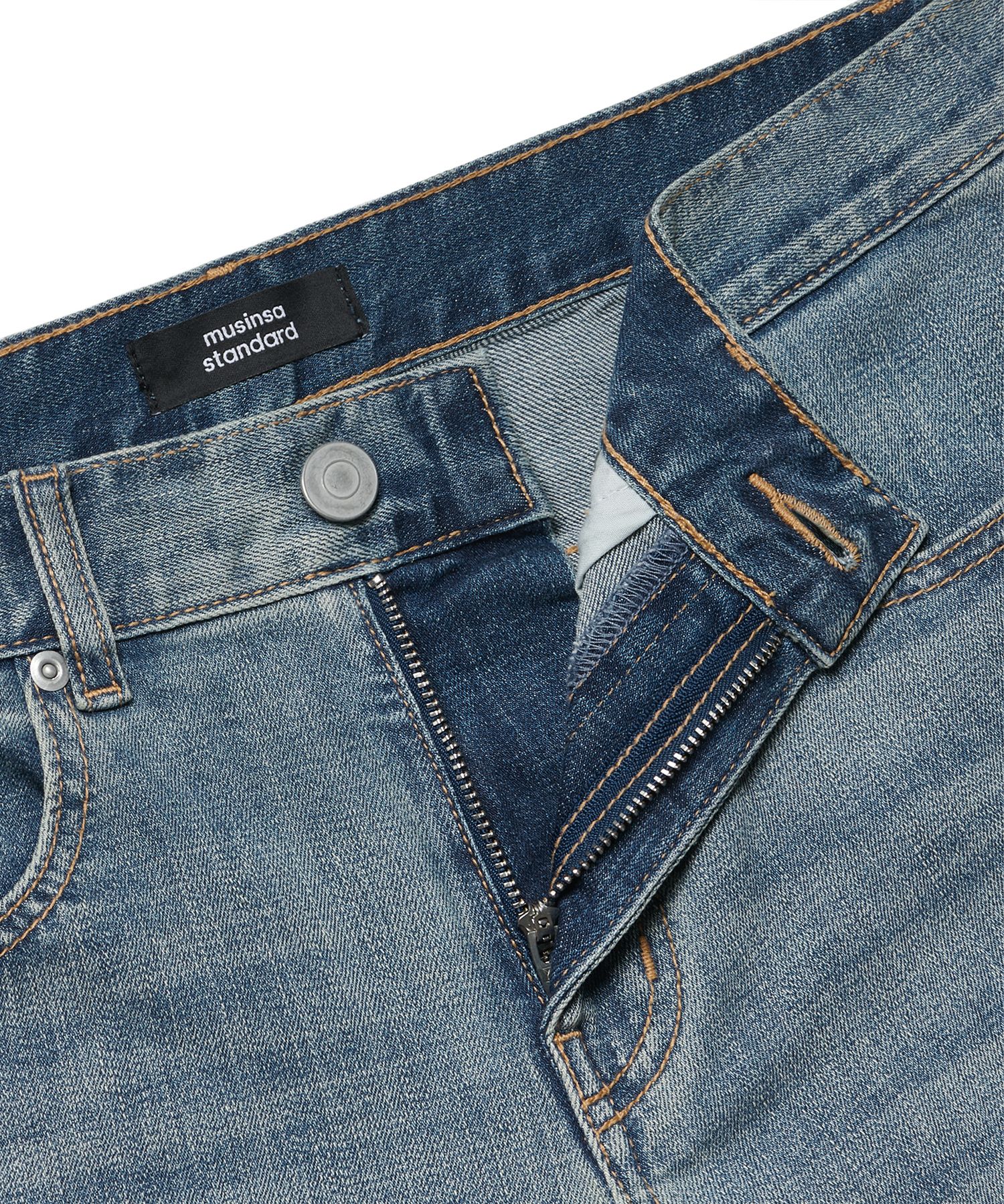 ★MUSINSA STANDARD★ KIPAS Slim Crop Denim Pants Light Indig MUSINSA | MUSINSA STANDARD KIPAS SLIM CROPPED DENIM PANTS