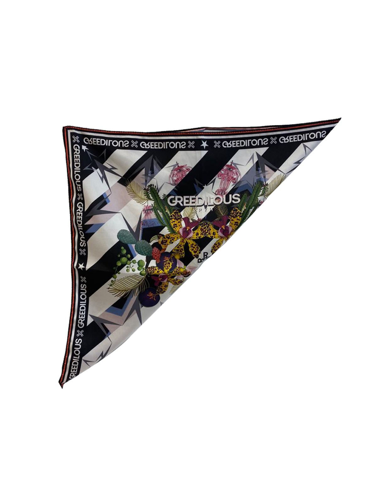 그리디어스(GREEDILOUS) 화이트 샹들리에 스카프 (LARGE)